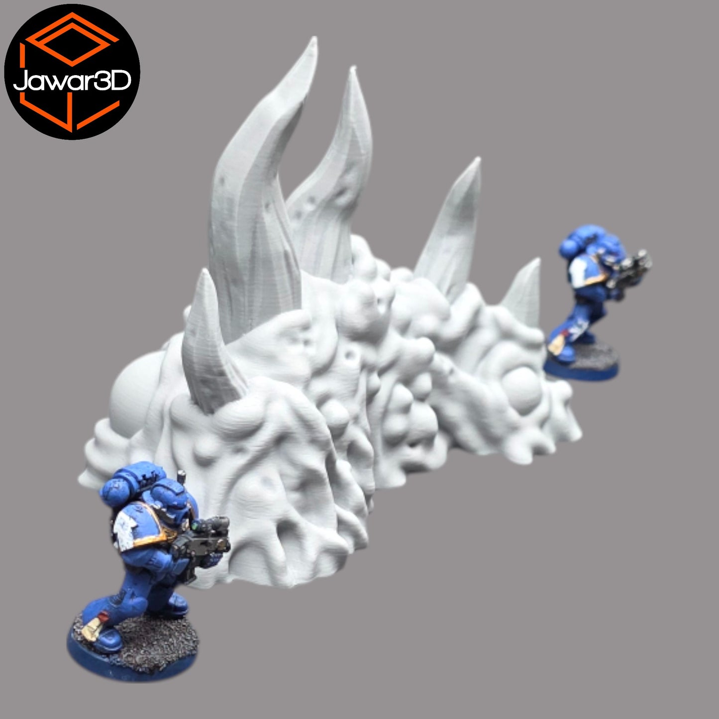 Wargaming 28mm scatter terrain scenery showing 3D-printed item that is compatible with games such as Warhammer 40K, Star Wars Legions, D+D, Dungeons and Dragons, Sci-Fi, Fantasy and other miniature tabletop games. Brand Jawar3d found at www.jawar3d.co.uk.