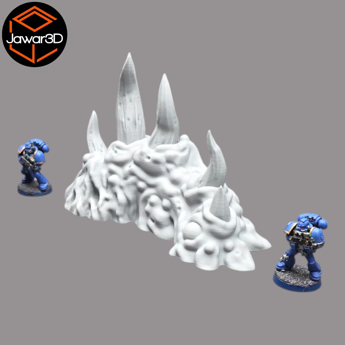 Wargaming 28mm scatter terrain scenery showing 3D-printed item that is compatible with games such as Warhammer 40K, Star Wars Legions, D+D, Dungeons and Dragons, Sci-Fi, Fantasy and other miniature tabletop games. Brand Jawar3d found at www.jawar3d.co.uk.