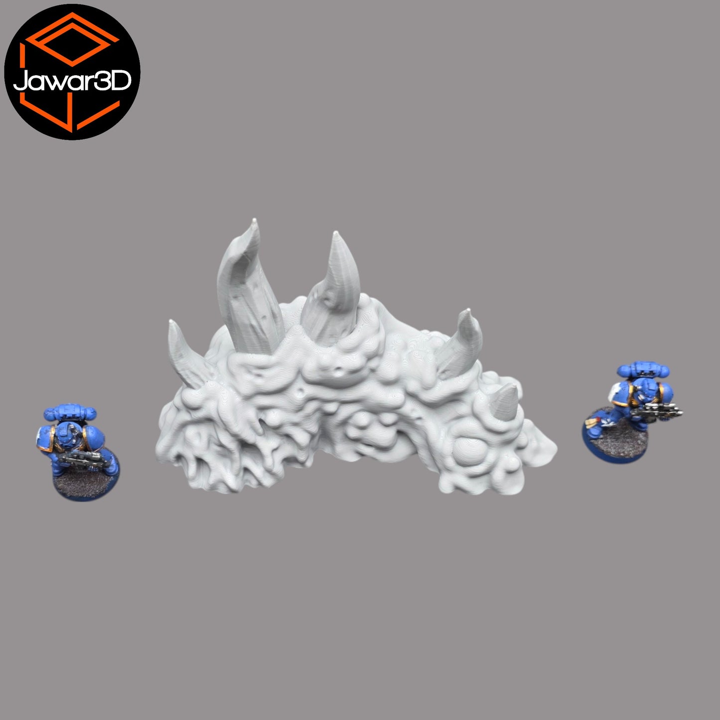 Wargaming 28mm scatter terrain scenery showing 3D-printed item that is compatible with games such as Warhammer 40K, Star Wars Legions, D+D, Dungeons and Dragons, Sci-Fi, Fantasy and other miniature tabletop games. Brand Jawar3d found at www.jawar3d.co.uk.