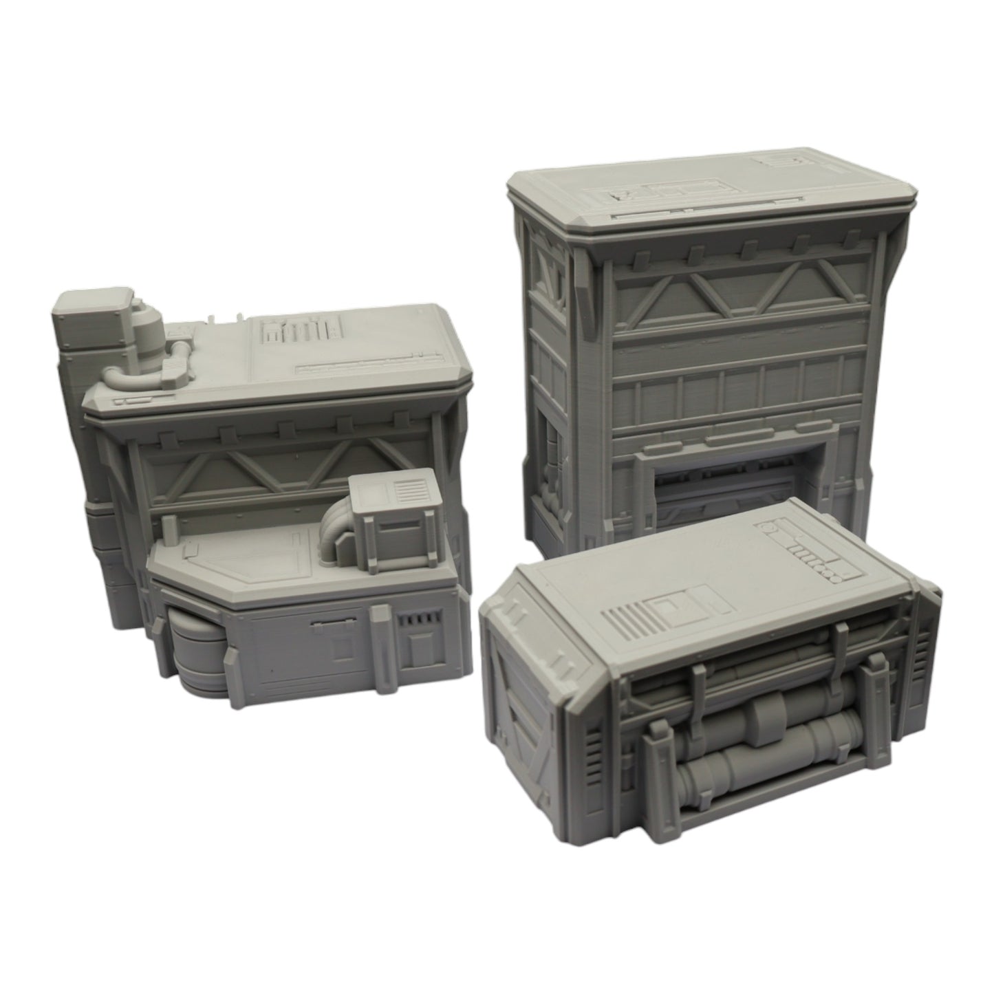 Wargaming 28mm scatter terrain scenery showing 3D-printed item that is compatible with games such as Warhammer 40K, Star Wars Legions, D+D, Dungeons and Dragons, Sci-Fi, Fantasy and other miniature tabletop games. Brand Jawar3d found at www.jawar3d.co.uk.