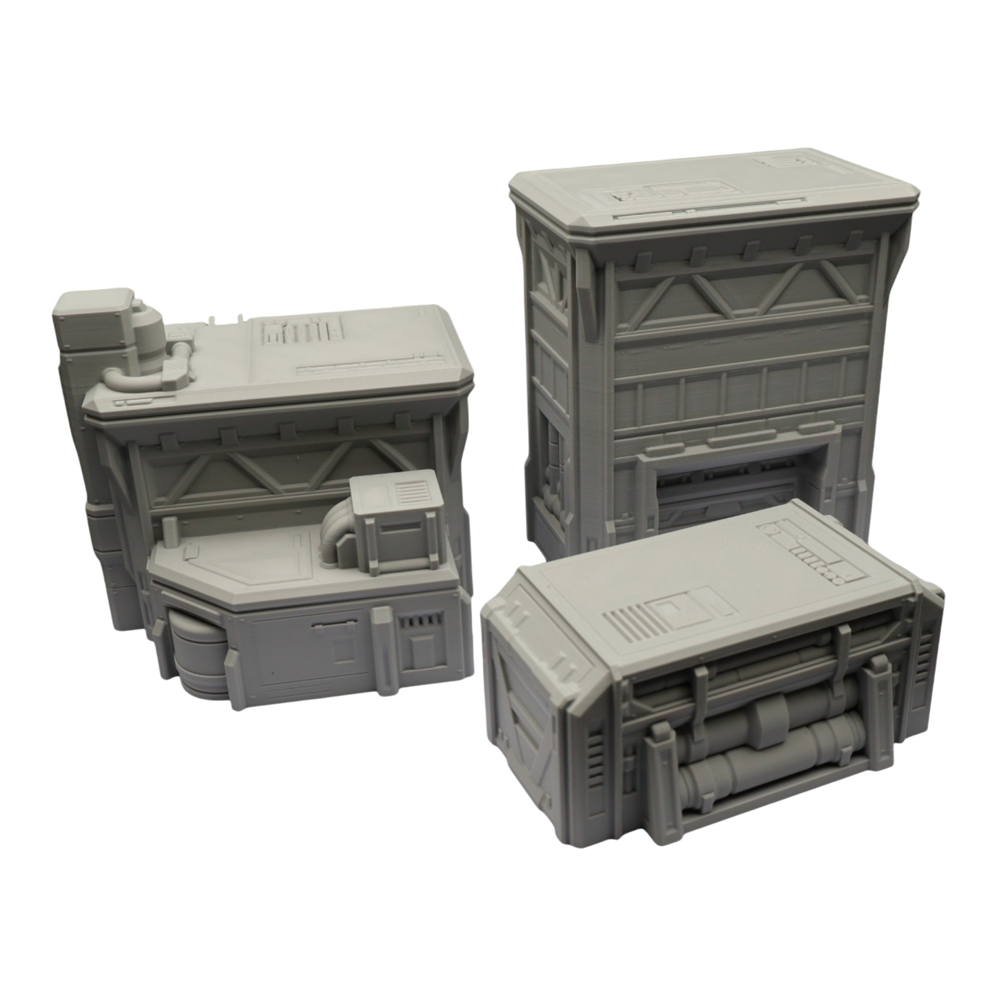 Fuel Station Set - 28mm Wargaming Scatter Terrain Scenery Tabletop Grimdark