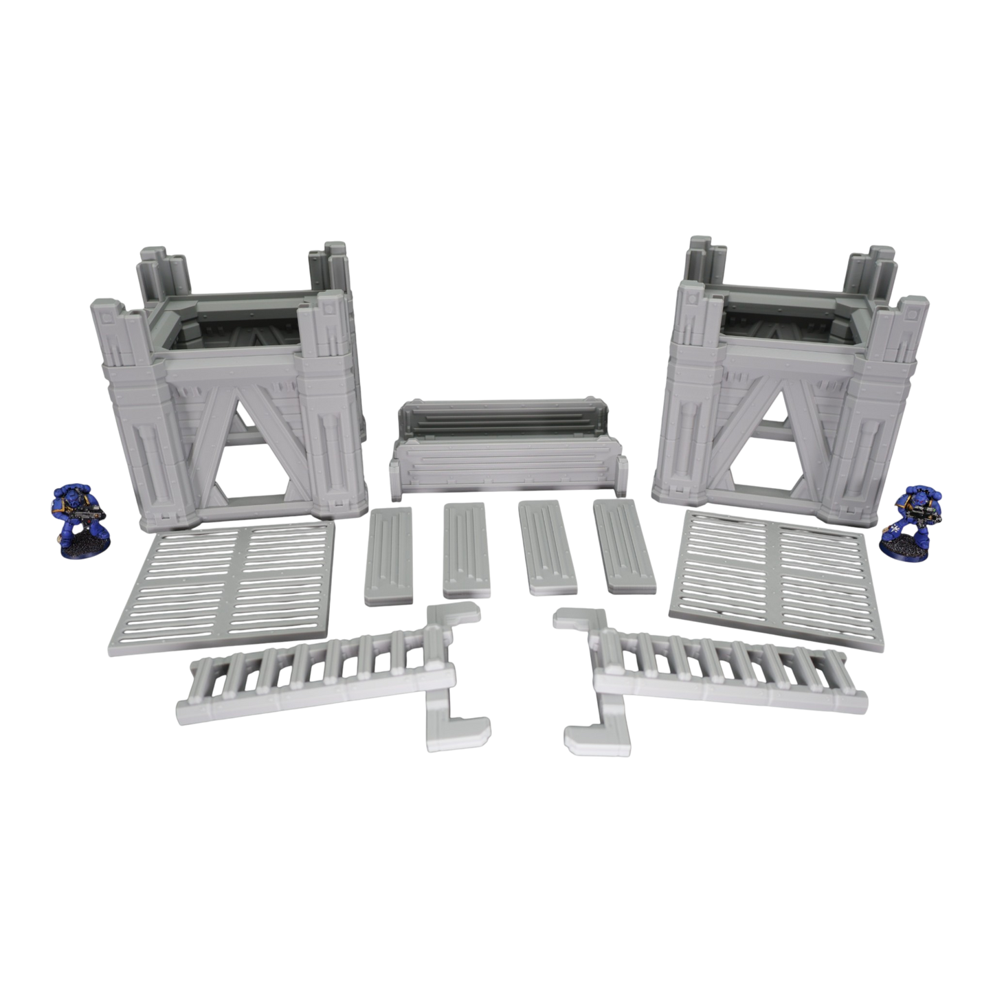 Platform Set #2 - 28mm Wargaming Scatter Terrain Scenery Tabletop Grimdark