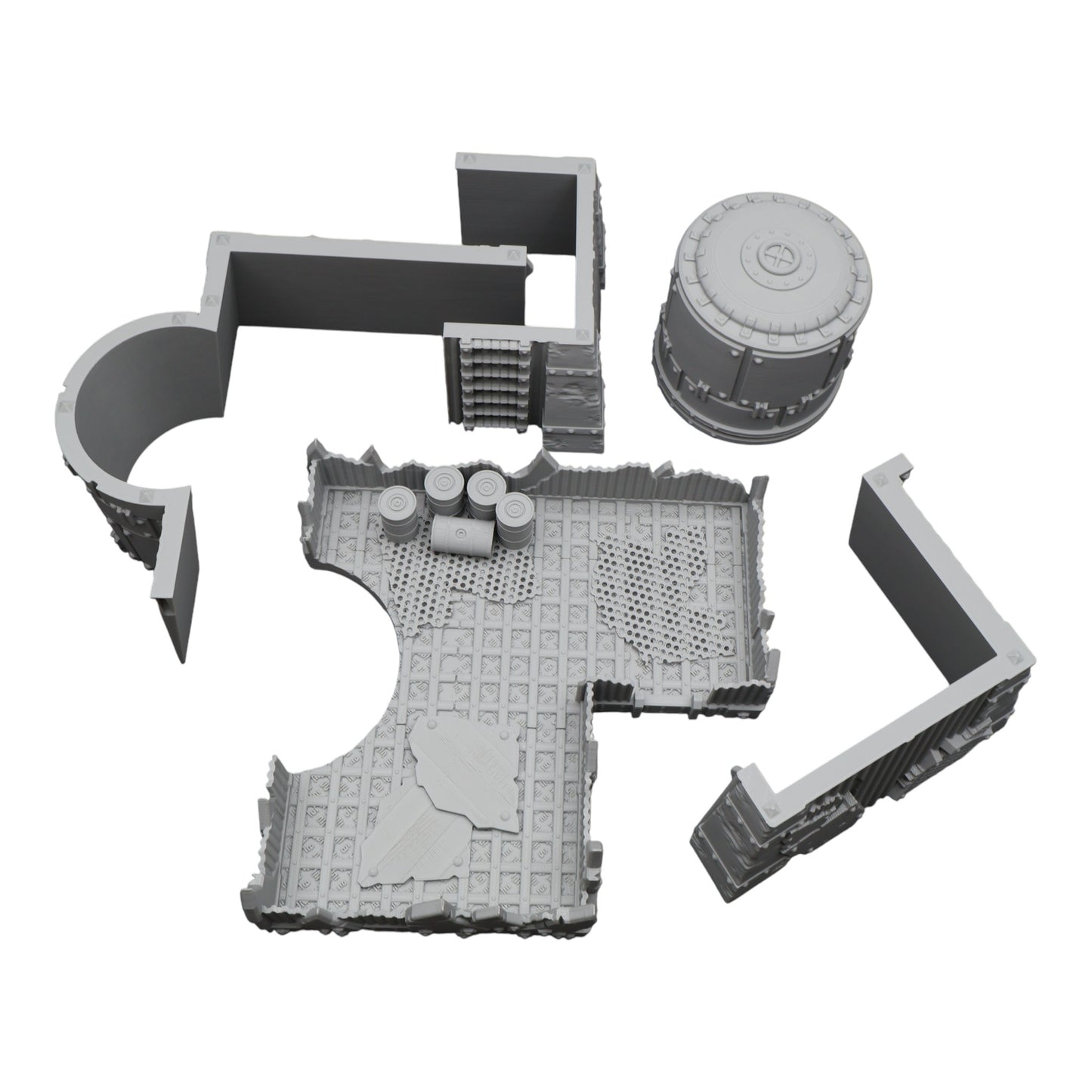 Wargaming 28mm scatter terrain scenery showing 3D-printed item that is compatible with games such as Warhammer 40K, Star Wars Legions, D+D, Dungeons and Dragons, Sci-Fi, Fantasy and other miniature tabletop games. Brand Jawar3d found at www.jawar3d.co.uk.