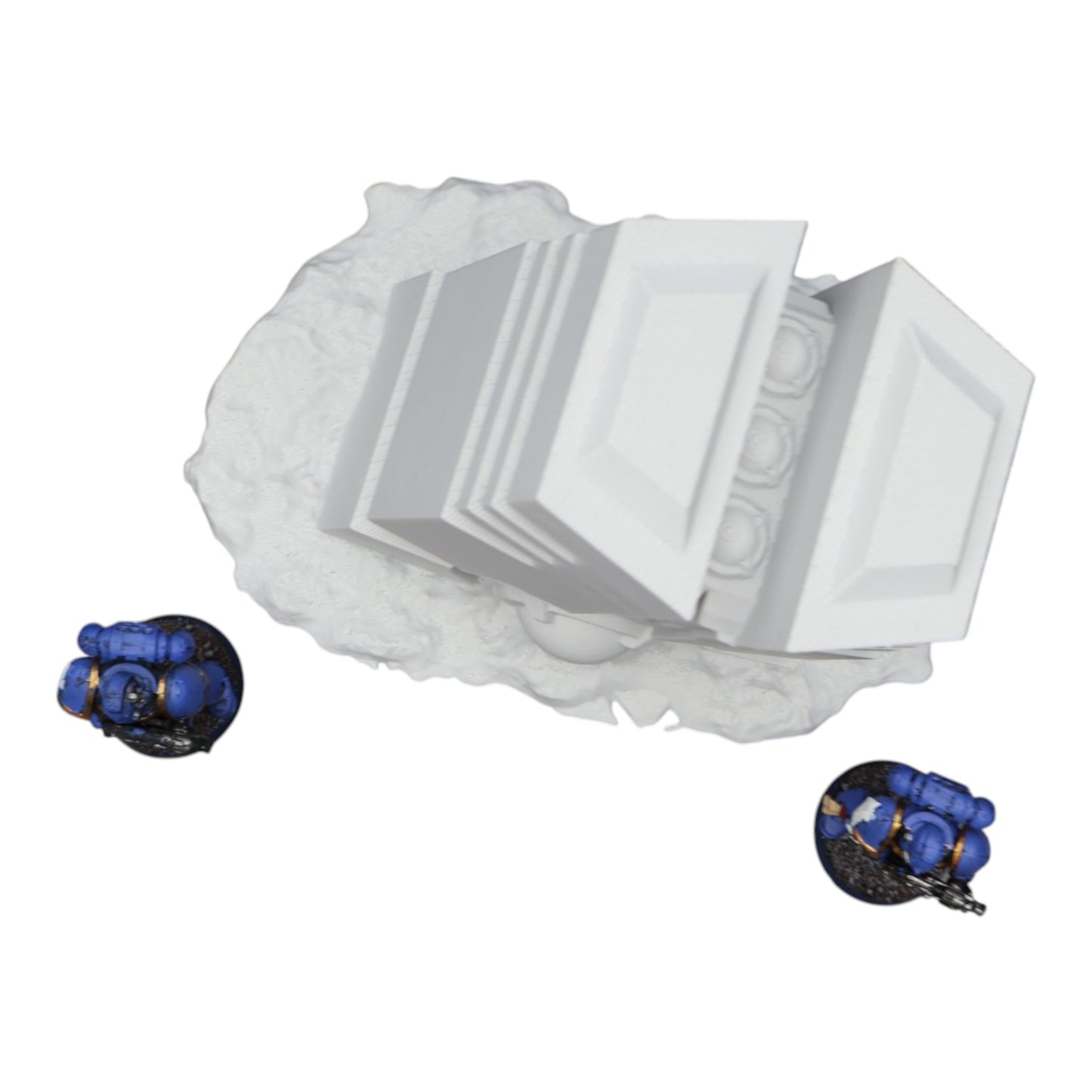 Wargaming 28mm scatter terrain scenery showing 3D-printed item that is compatible with games such as Warhammer 40K, Star Wars Legions, D+D, Dungeons and Dragons, Sci-Fi, Fantasy and other miniature tabletop games. Brand Jawar3d found at www.jawar3d.co.uk.