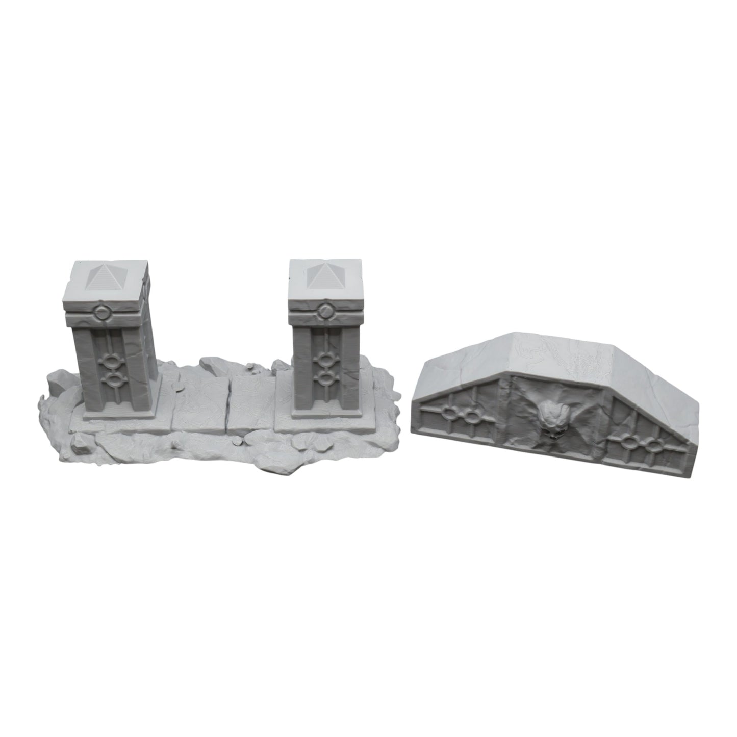 Wargaming 28mm scatter terrain scenery showing 3D-printed item that is compatible with games such as Warhammer 40K, Star Wars Legions, D+D, Dungeons and Dragons, Sci-Fi, Fantasy and other miniature tabletop games. Brand Jawar3d found at www.jawar3d.co.uk.