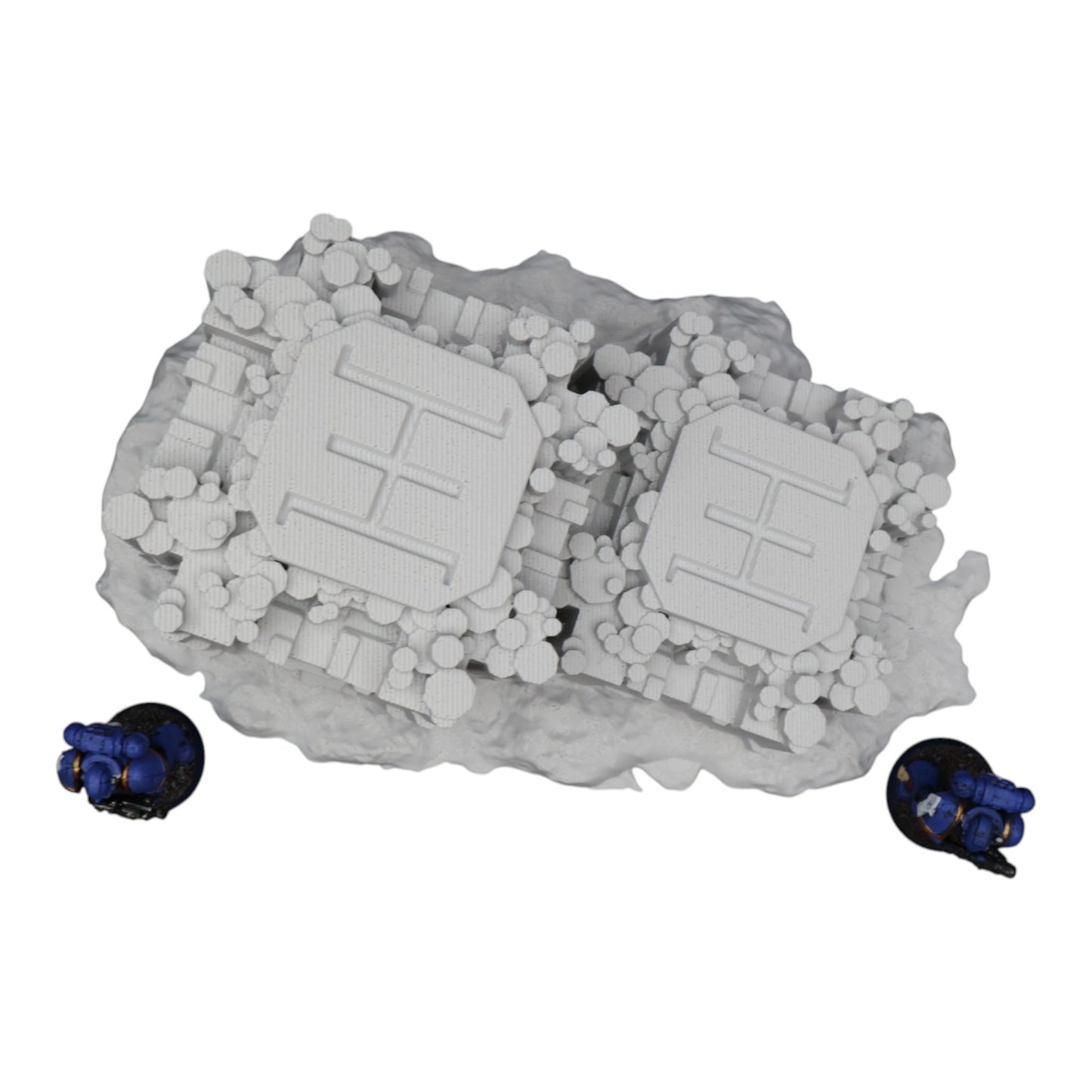 Wargaming 28mm scatter terrain scenery showing 3D-printed item that is compatible with games such as Warhammer 40K, Star Wars Legions, D+D, Dungeons and Dragons, Sci-Fi, Fantasy and other miniature tabletop games. Brand Jawar3d found at www.jawar3d.co.uk.