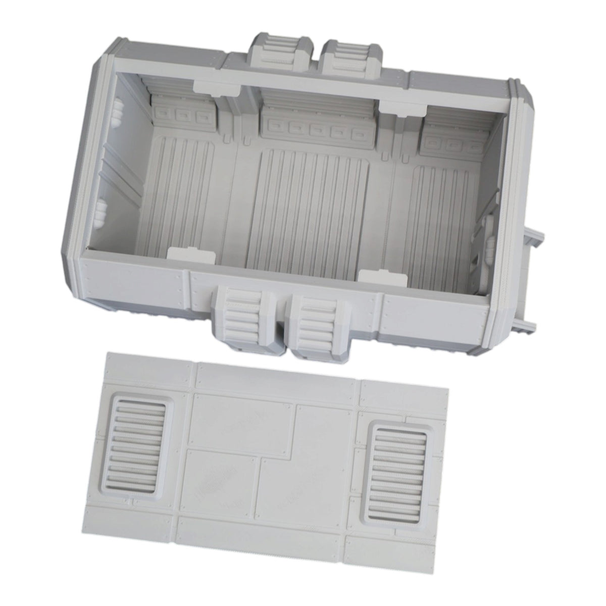 Wargaming 28mm scatter terrain scenery showing 3D-printed item that is compatible with games such as Warhammer 40K, Star Wars Legions, D+D, Dungeons and Dragons, Sci-Fi, Fantasy and other miniature tabletop games. Brand Jawar3d found at www.jawar3d.co.uk.