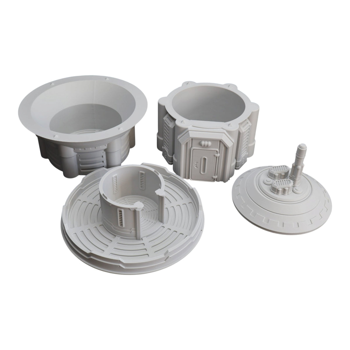 Wargaming 28mm scatter terrain scenery showing 3D-printed item that is compatible with games such as Warhammer 40K, Star Wars Legions, D+D, Dungeons and Dragons, Sci-Fi, Fantasy and other miniature tabletop games. Brand Jawar3d found at www.jawar3d.co.uk.