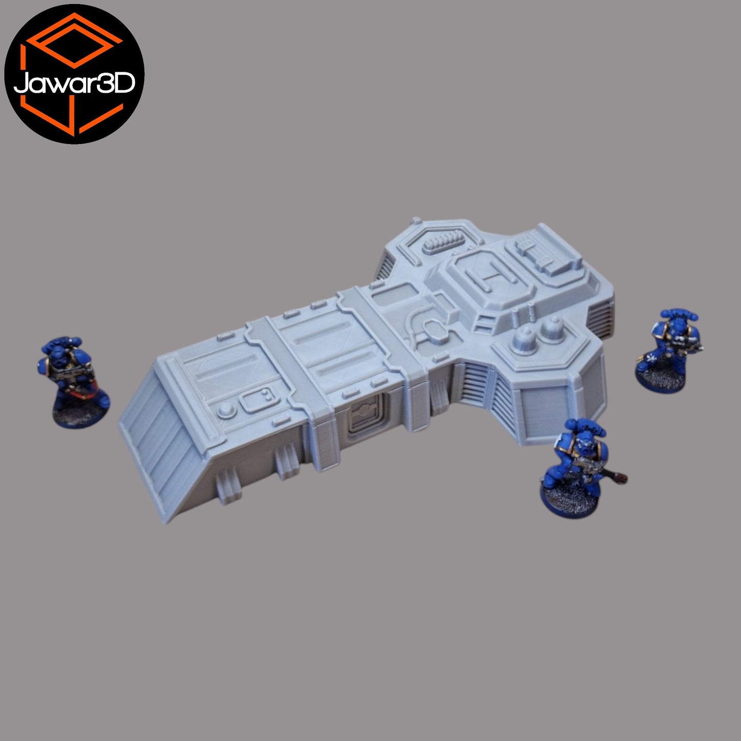 Wargaming 28mm scatter terrain scenery showing 3D-printed item that is compatible with games such as Warhammer 40K, Star Wars Legions, D+D, Dungeons and Dragons, Sci-Fi, Fantasy and other miniature tabletop games. Brand Jawar3d found at www.jawar3d.co.uk.
