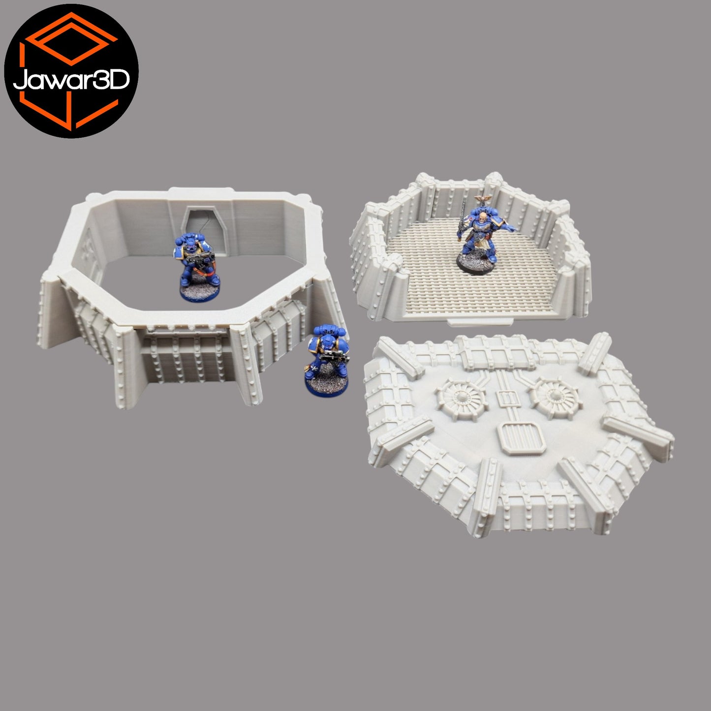 Wargaming 28mm scatter terrain scenery showing 3D-printed item that is compatible with games such as Warhammer 40K, Star Wars Legions, D+D, Dungeons and Dragons, Sci-Fi, Fantasy and other miniature tabletop games. Brand Jawar3d found at www.jawar3d.co.uk.