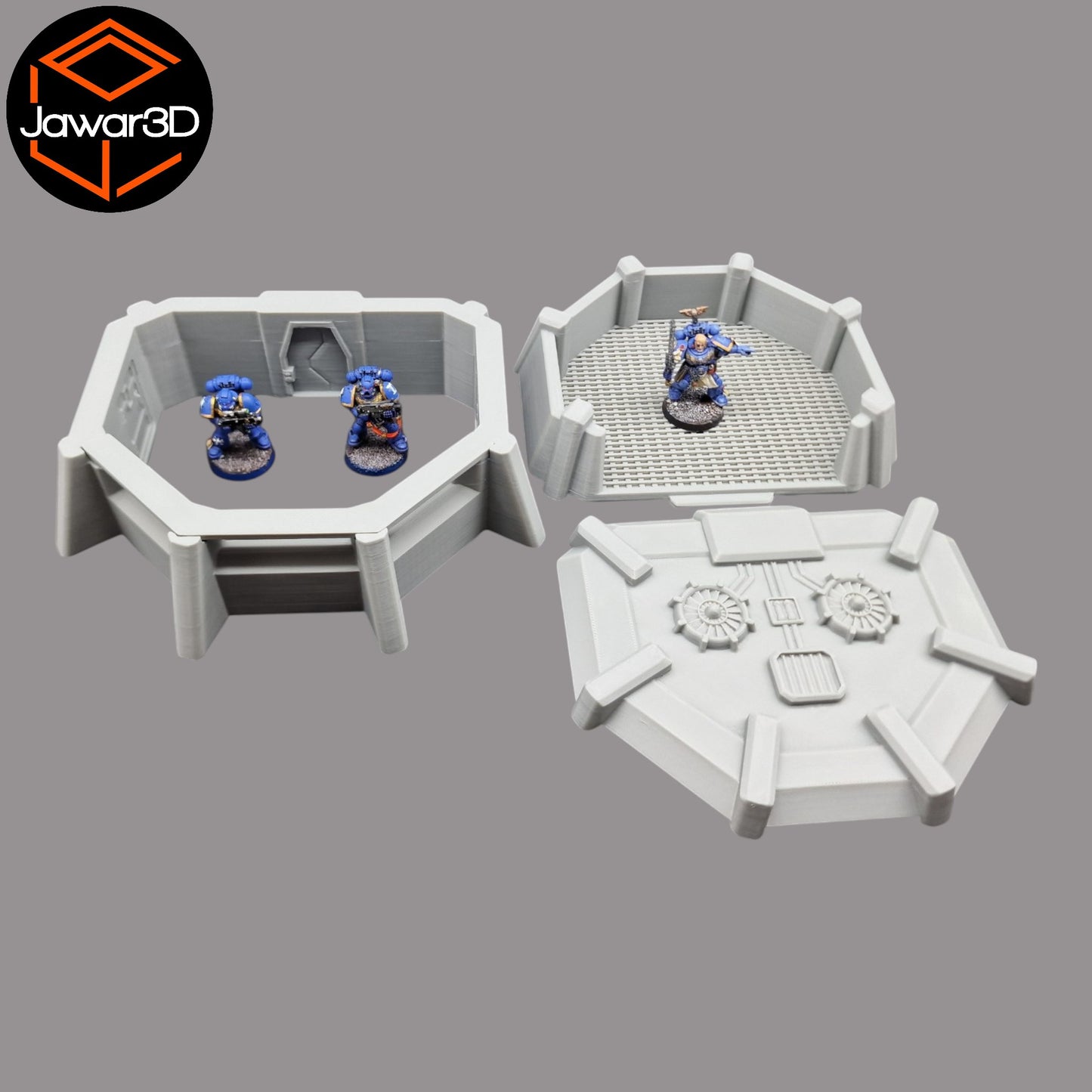 Wargaming 28mm scatter terrain scenery showing 3D-printed item that is compatible with games such as Warhammer 40K, Star Wars Legions, D+D, Dungeons and Dragons, Sci-Fi, Fantasy and other miniature tabletop games. Brand Jawar3d found at www.jawar3d.co.uk.