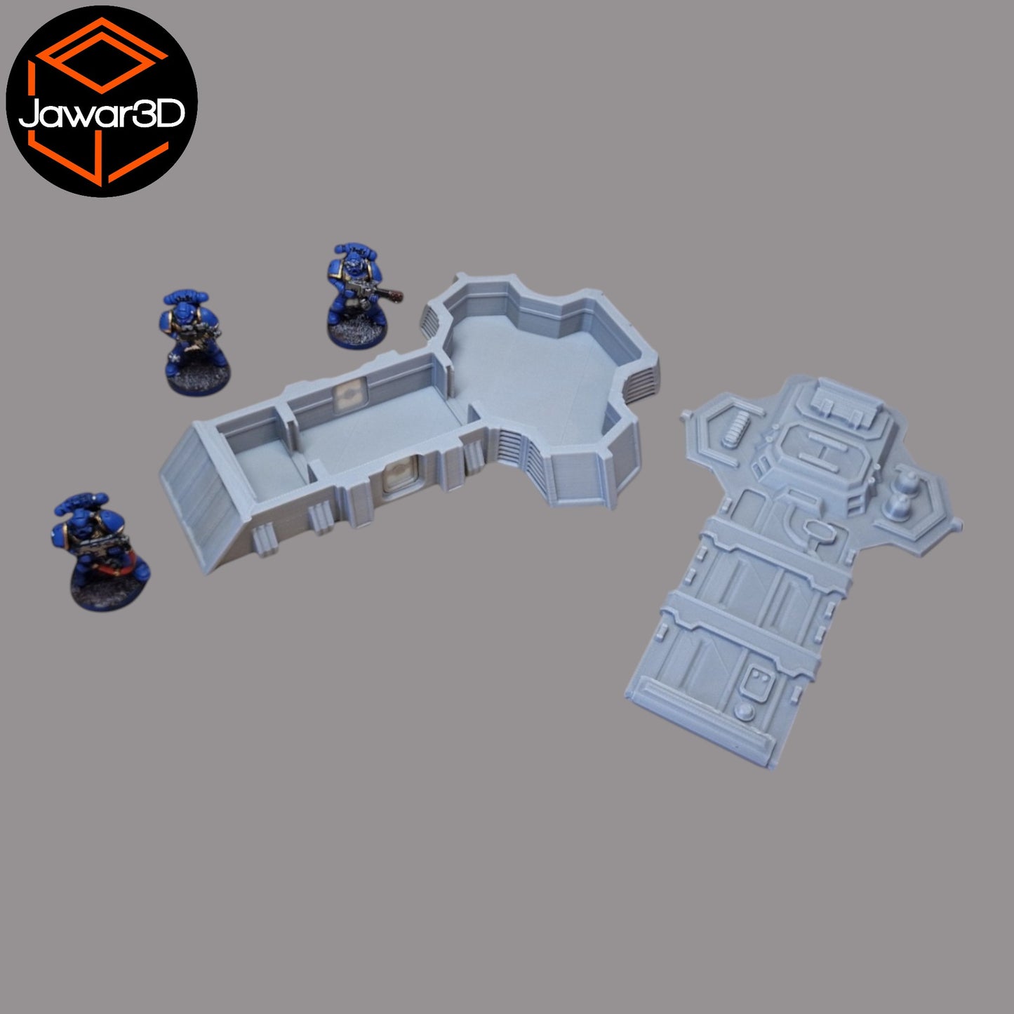 Wargaming 28mm scatter terrain scenery showing 3D-printed item that is compatible with games such as Warhammer 40K, Star Wars Legions, D+D, Dungeons and Dragons, Sci-Fi, Fantasy and other miniature tabletop games. Brand Jawar3d found at www.jawar3d.co.uk.