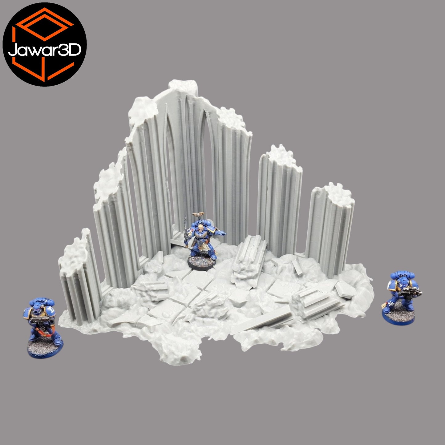 Wargaming 28mm scatter terrain scenery showing 3D-printed item that is compatible with games such as Warhammer 40K, Star Wars Legions, D+D, Dungeons and Dragons, Sci-Fi, Fantasy and other miniature tabletop games. Brand Jawar3d found at www.jawar3d.co.uk.