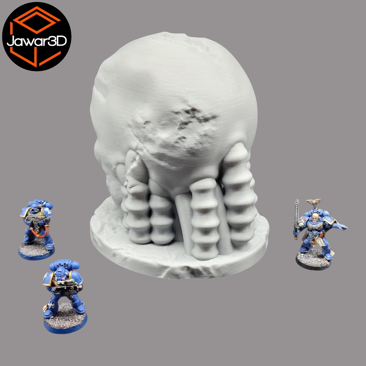 Wargaming 28mm scatter terrain scenery showing 3D-printed item that is compatible with games such as Warhammer 40K, Star Wars Legions, D+D, Dungeons and Dragons, Sci-Fi, Fantasy and other miniature tabletop games. Brand Jawar3d found at www.jawar3d.co.uk.