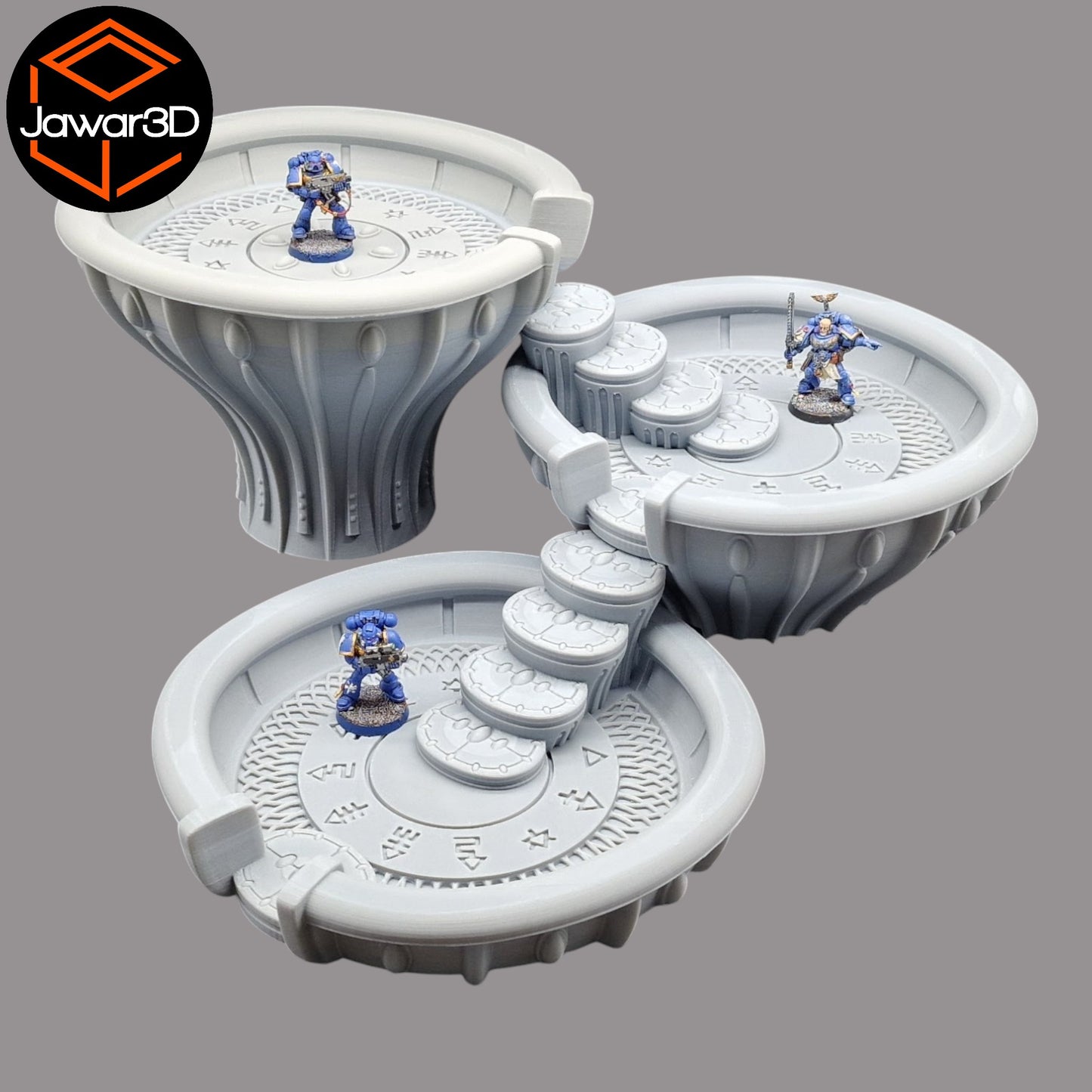 Wargaming 28mm scatter terrain scenery showing 3D-printed item that is compatible with games such as Warhammer 40K, Star Wars Legions, D+D, Dungeons and Dragons, Sci-Fi, Fantasy and other miniature tabletop games. Brand Jawar3d found at www.jawar3d.co.uk.