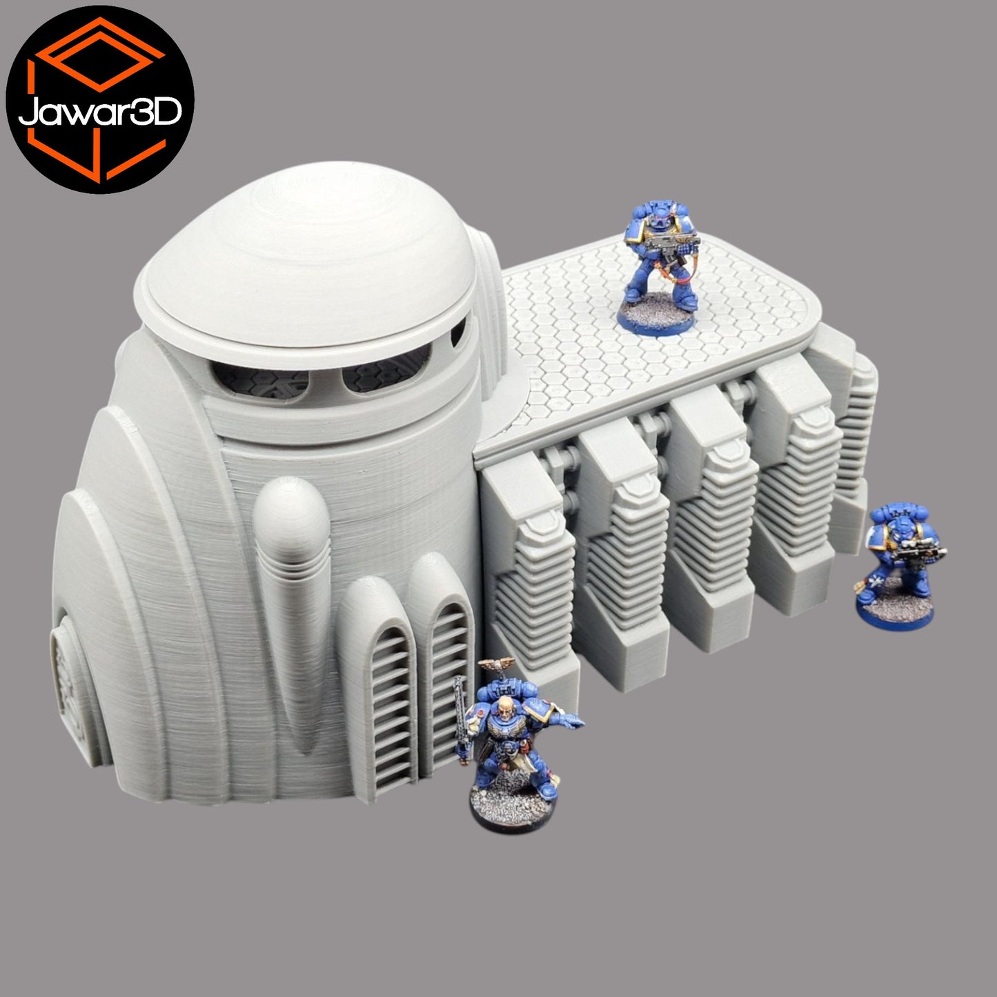 Wargaming 28mm scatter terrain scenery showing 3D-printed item that is compatible with games such as Warhammer 40K, Star Wars Legions, D+D, Dungeons and Dragons, Sci-Fi, Fantasy and other miniature tabletop games. Brand Jawar3d found at www.jawar3d.co.uk.