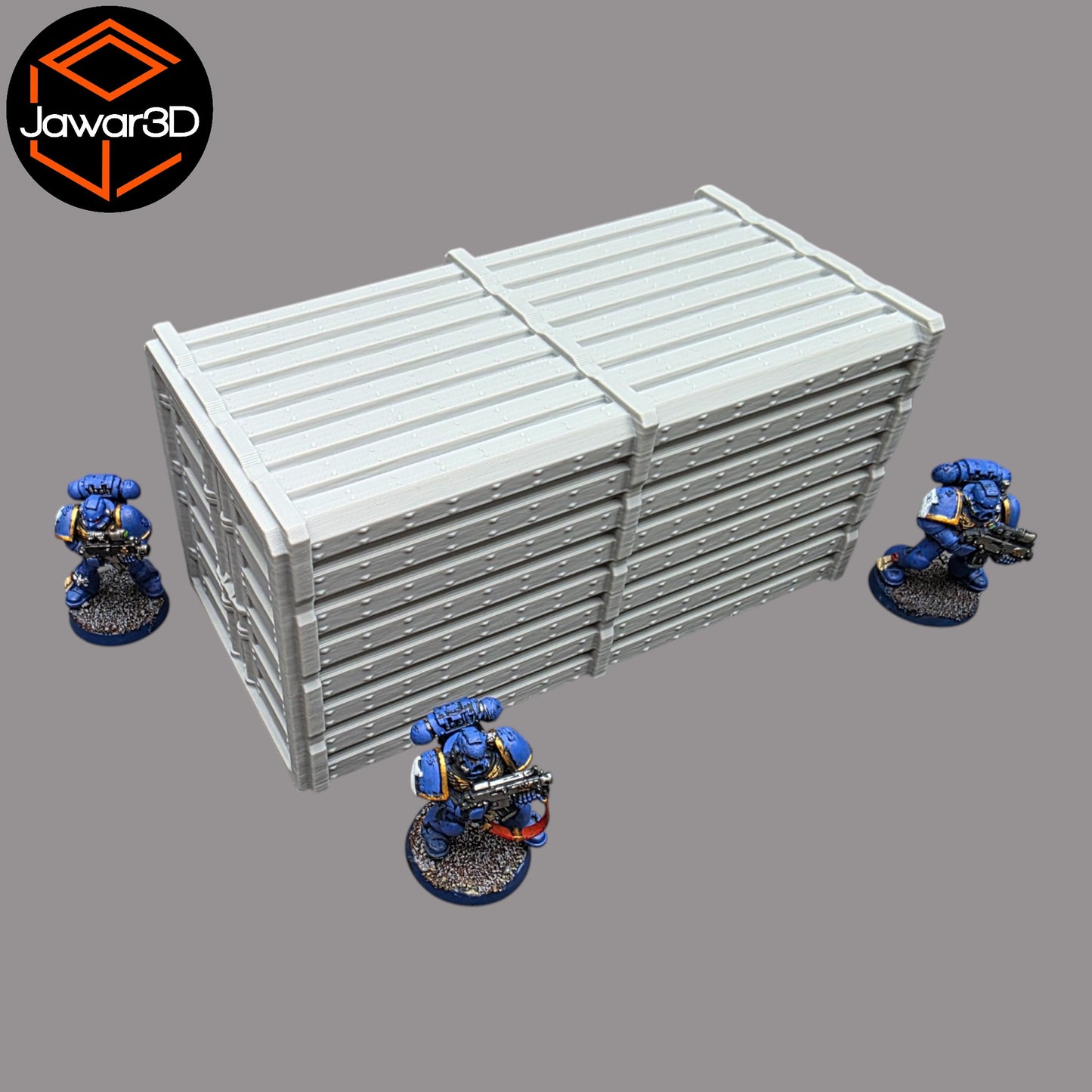 Wargaming 28mm scatter terrain scenery showing 3D-printed item that is compatible with games such as Warhammer 40K, Star Wars Legions, D+D, Dungeons and Dragons, Sci-Fi, Fantasy and other miniature tabletop games. Brand Jawar3d found at www.jawar3d.co.uk.