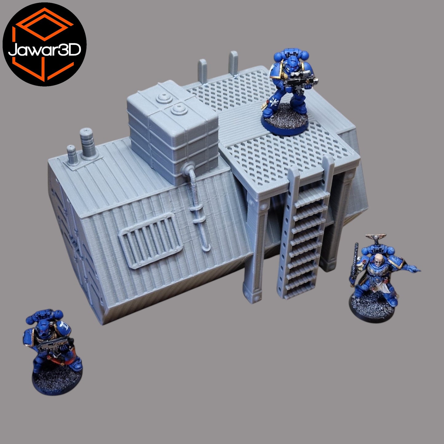 Wargaming 28mm scatter terrain scenery showing 3D-printed item that is compatible with games such as Warhammer 40K, Star Wars Legions, D+D, Dungeons and Dragons, Sci-Fi, Fantasy and other miniature tabletop games. Brand Jawar3d found at www.jawar3d.co.uk.