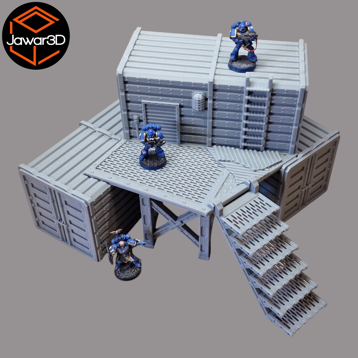 Wargaming 28mm scatter terrain scenery showing 3D-printed item that is compatible with games such as Warhammer 40K, Star Wars Legions, D+D, Dungeons and Dragons, Sci-Fi, Fantasy and other miniature tabletop games. Brand Jawar3d found at www.jawar3d.co.uk.