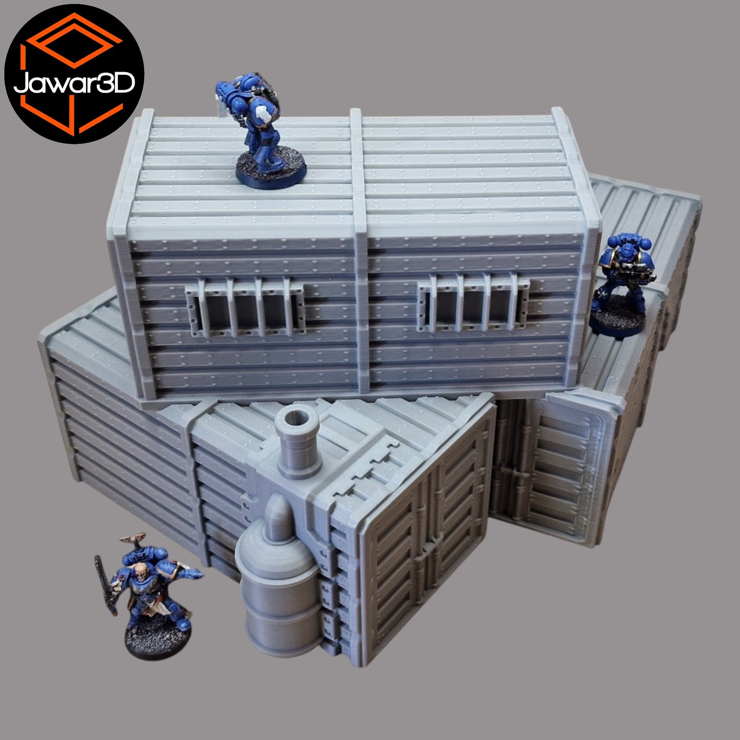 Wargaming 28mm scatter terrain scenery showing 3D-printed item that is compatible with games such as Warhammer 40K, Star Wars Legions, D+D, Dungeons and Dragons, Sci-Fi, Fantasy and other miniature tabletop games. Brand Jawar3d found at www.jawar3d.co.uk.