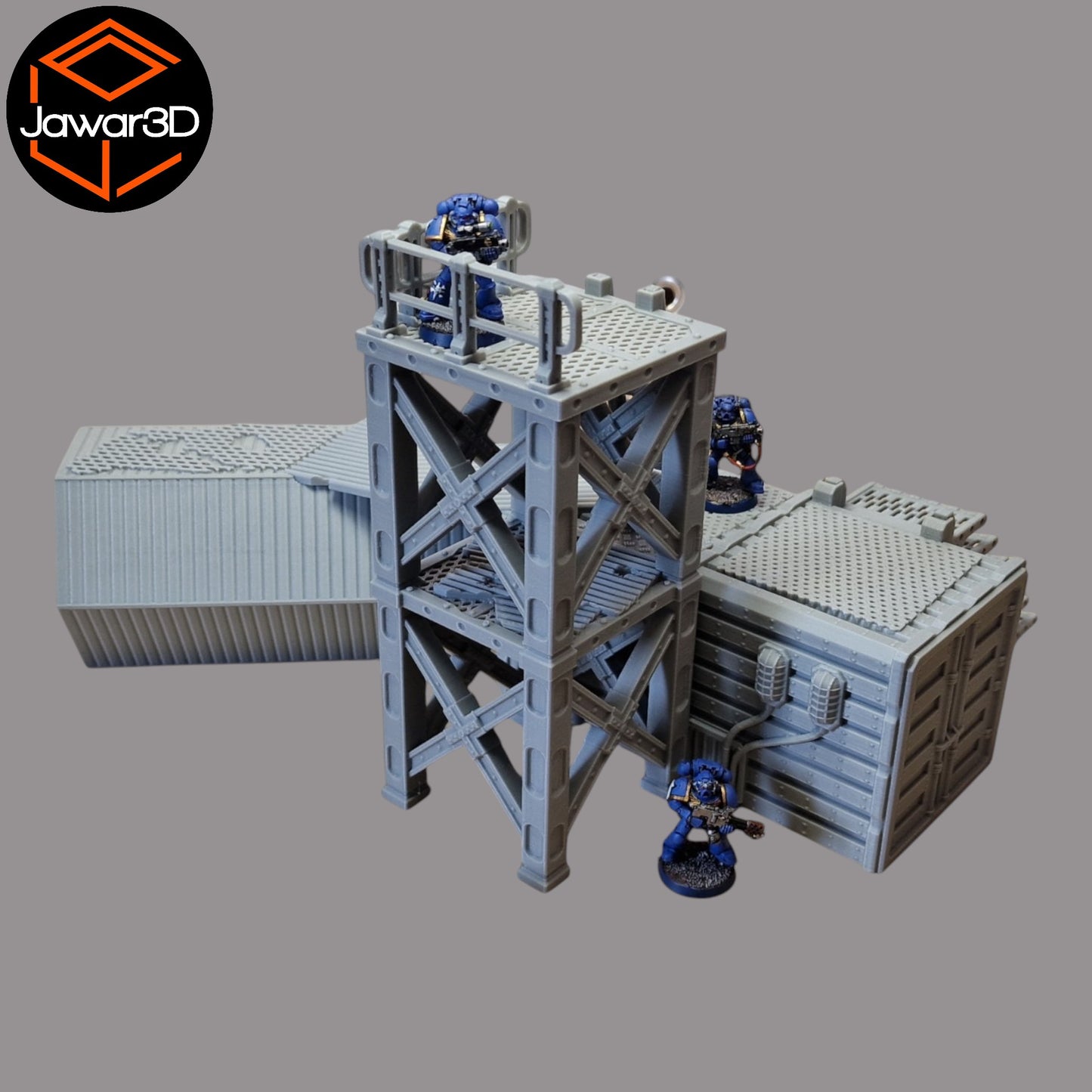 Wargaming 28mm scatter terrain scenery showing 3D-printed item that is compatible with games such as Warhammer 40K, Star Wars Legions, D+D, Dungeons and Dragons, Sci-Fi, Fantasy and other miniature tabletop games. Brand Jawar3d found at www.jawar3d.co.uk.