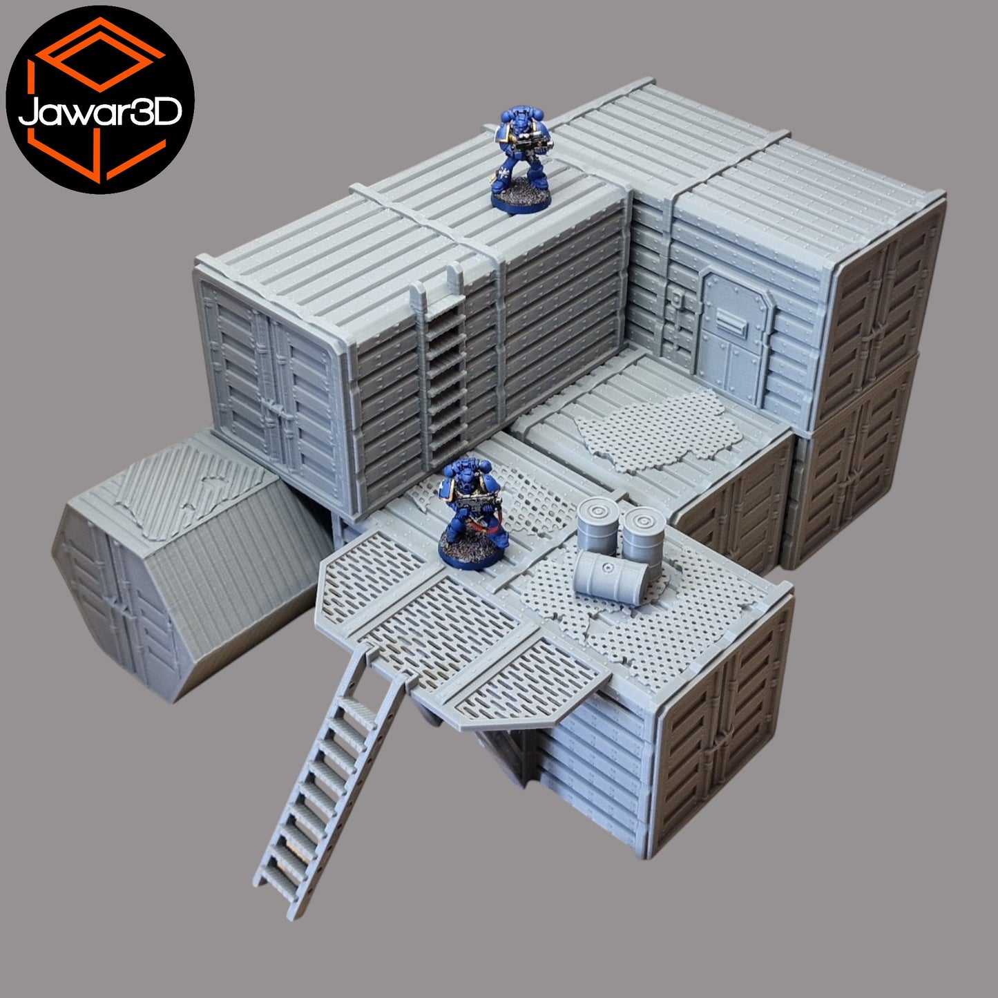 Wargaming 28mm scatter terrain scenery showing 3D-printed item that is compatible with games such as Warhammer 40K, Star Wars Legions, D+D, Dungeons and Dragons, Sci-Fi, Fantasy and other miniature tabletop games. Brand Jawar3d found at www.jawar3d.co.uk.