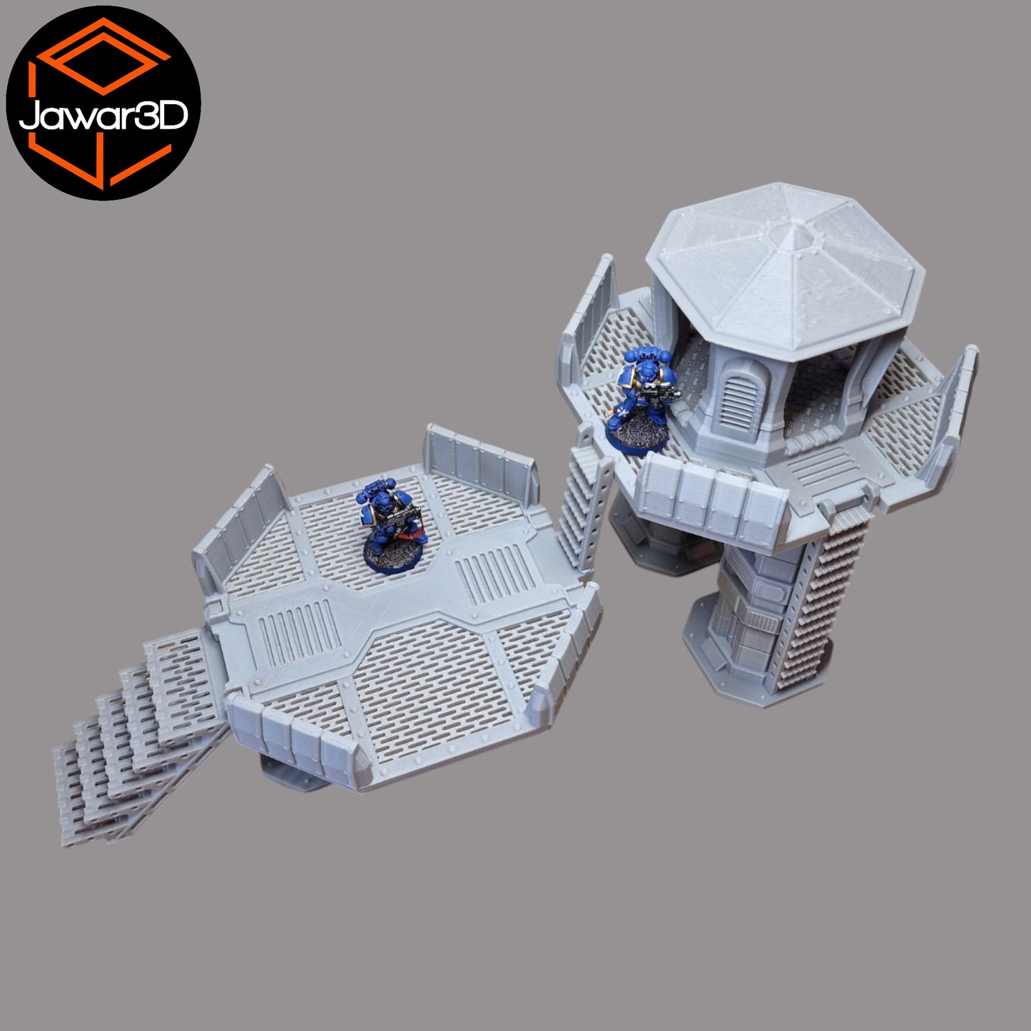 Wargaming 28mm scatter terrain scenery showing 3D-printed item that is compatible with games such as Warhammer 40K, Star Wars Legions, D+D, Dungeons and Dragons, Sci-Fi, Fantasy and other miniature tabletop games. Brand Jawar3d found at www.jawar3d.co.uk.