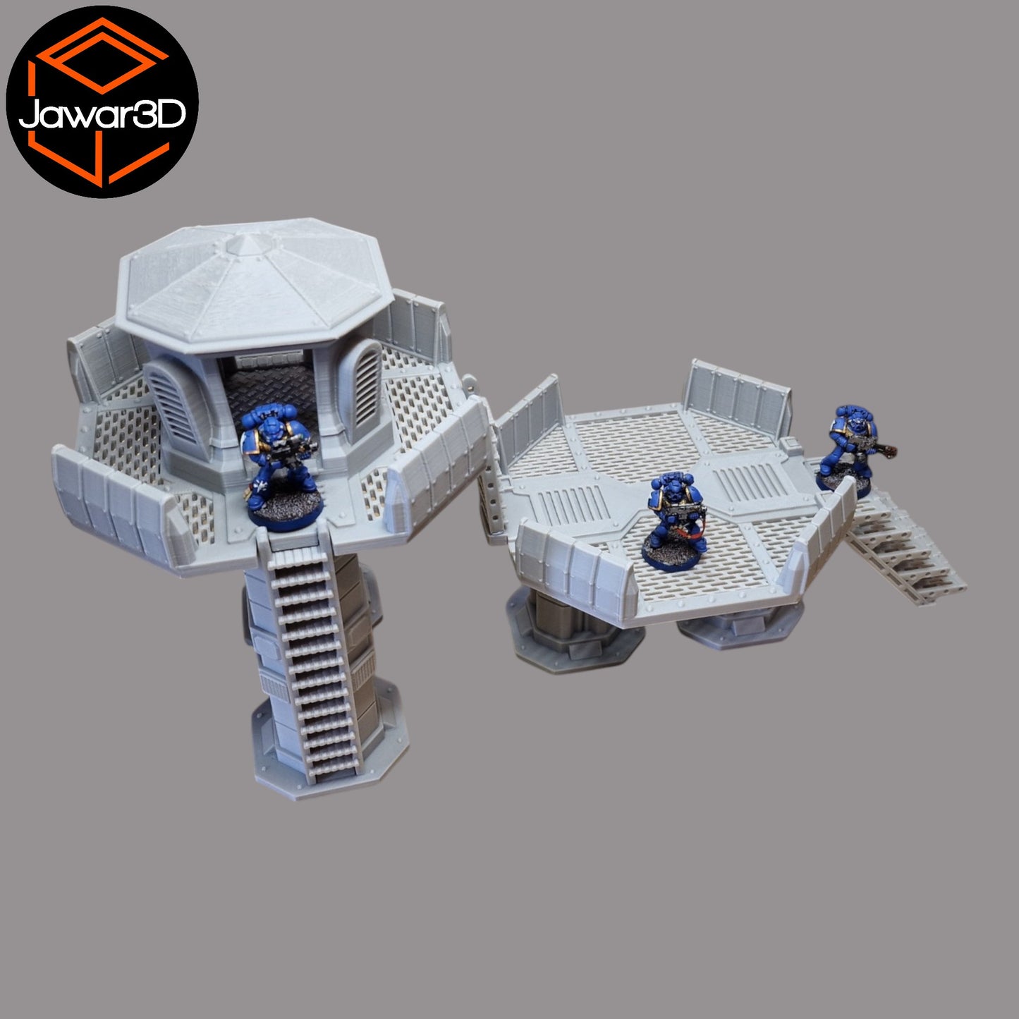 Wargaming 28mm scatter terrain scenery showing 3D-printed item that is compatible with games such as Warhammer 40K, Star Wars Legions, D+D, Dungeons and Dragons, Sci-Fi, Fantasy and other miniature tabletop games. Brand Jawar3d found at www.jawar3d.co.uk.