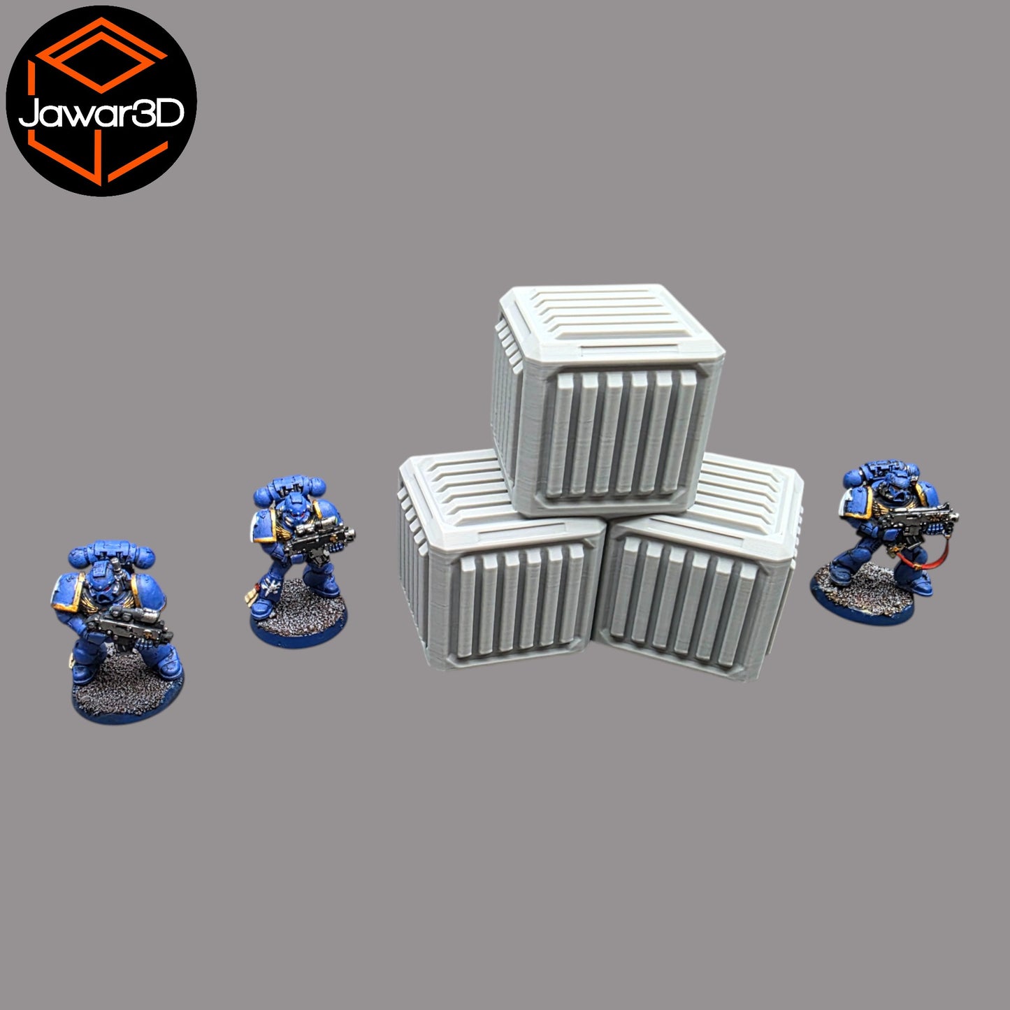 Wargaming 28mm scatter terrain scenery showing 3D-printed item that is compatible with games such as Warhammer 40K, Star Wars Legions, D+D, Dungeons and Dragons, Sci-Fi, Fantasy and other miniature tabletop games. Brand Jawar3d found at www.jawar3d.co.uk.