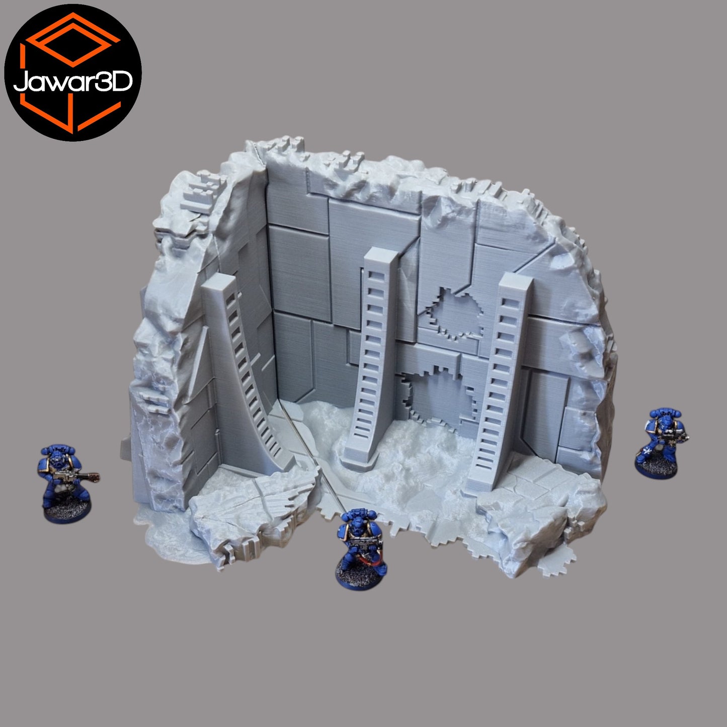 Wargaming 28mm scatter terrain scenery showing 3D-printed item that is compatible with games such as Warhammer 40K, Star Wars Legions, D+D, Dungeons and Dragons, Sci-Fi, Fantasy and other miniature tabletop games. Brand Jawar3d found at www.jawar3d.co.uk.