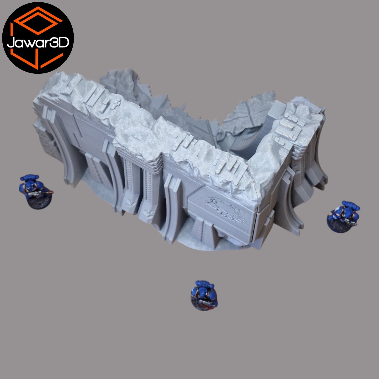 Wargaming 28mm scatter terrain scenery showing 3D-printed item that is compatible with games such as Warhammer 40K, Star Wars Legions, D+D, Dungeons and Dragons, Sci-Fi, Fantasy and other miniature tabletop games. Brand Jawar3d found at www.jawar3d.co.uk.