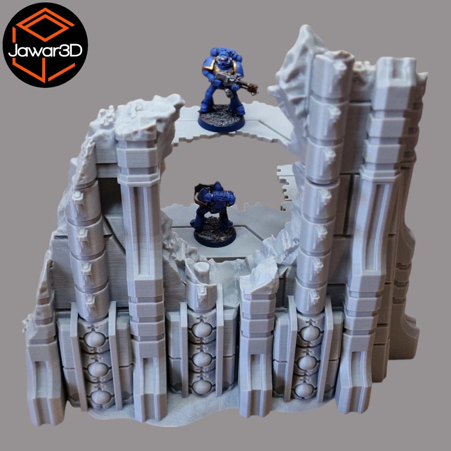 Wargaming 28mm scatter terrain scenery showing 3D-printed item that is compatible with games such as Warhammer 40K, Star Wars Legions, D+D, Dungeons and Dragons, Sci-Fi, Fantasy and other miniature tabletop games. Brand Jawar3d found at www.jawar3d.co.uk.