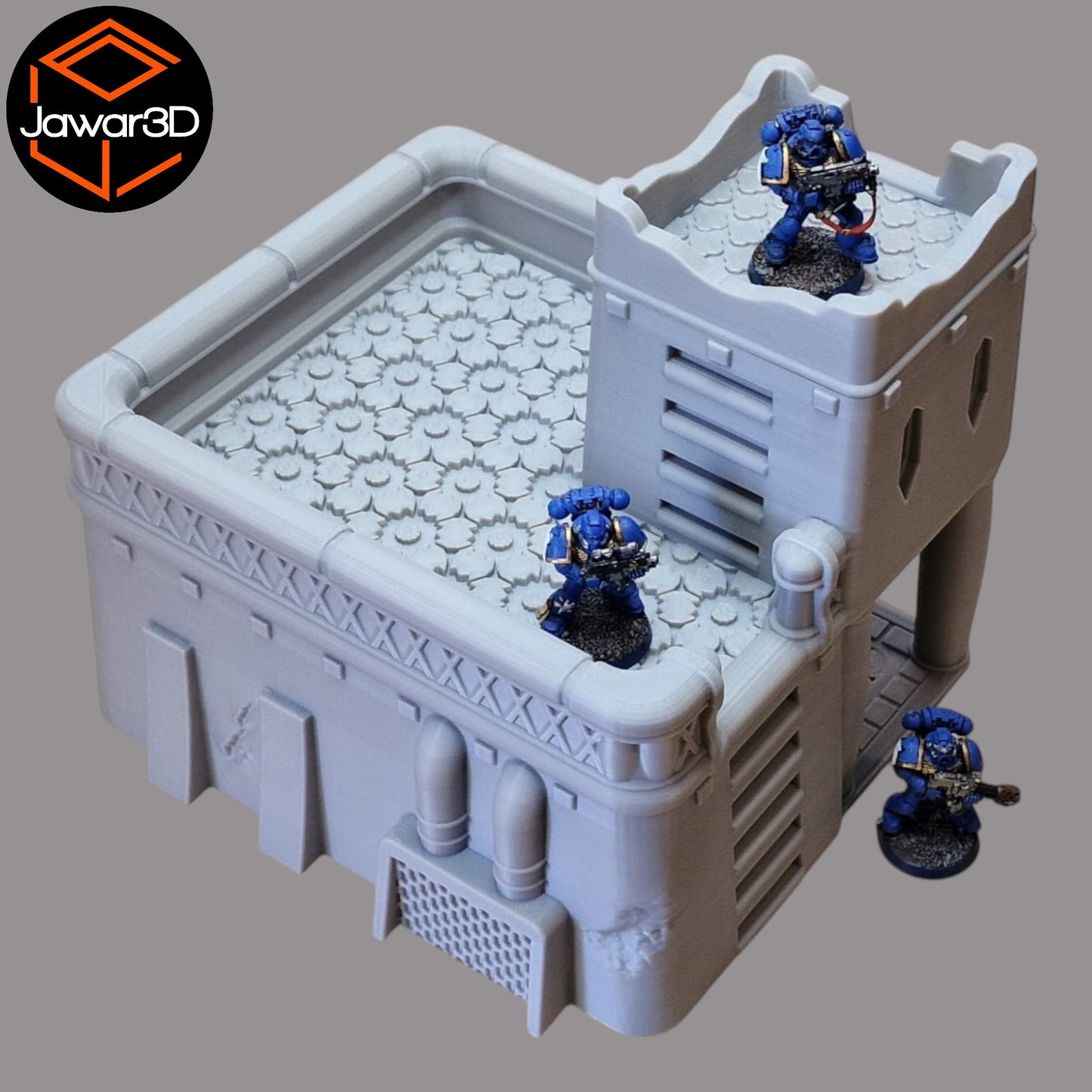 Wargaming 28mm scatter terrain scenery showing 3D-printed item that is compatible with games such as Warhammer 40K, Star Wars Legions, D+D, Dungeons and Dragons, Sci-Fi, Fantasy and other miniature tabletop games. Brand Jawar3d found at www.jawar3d.co.uk.