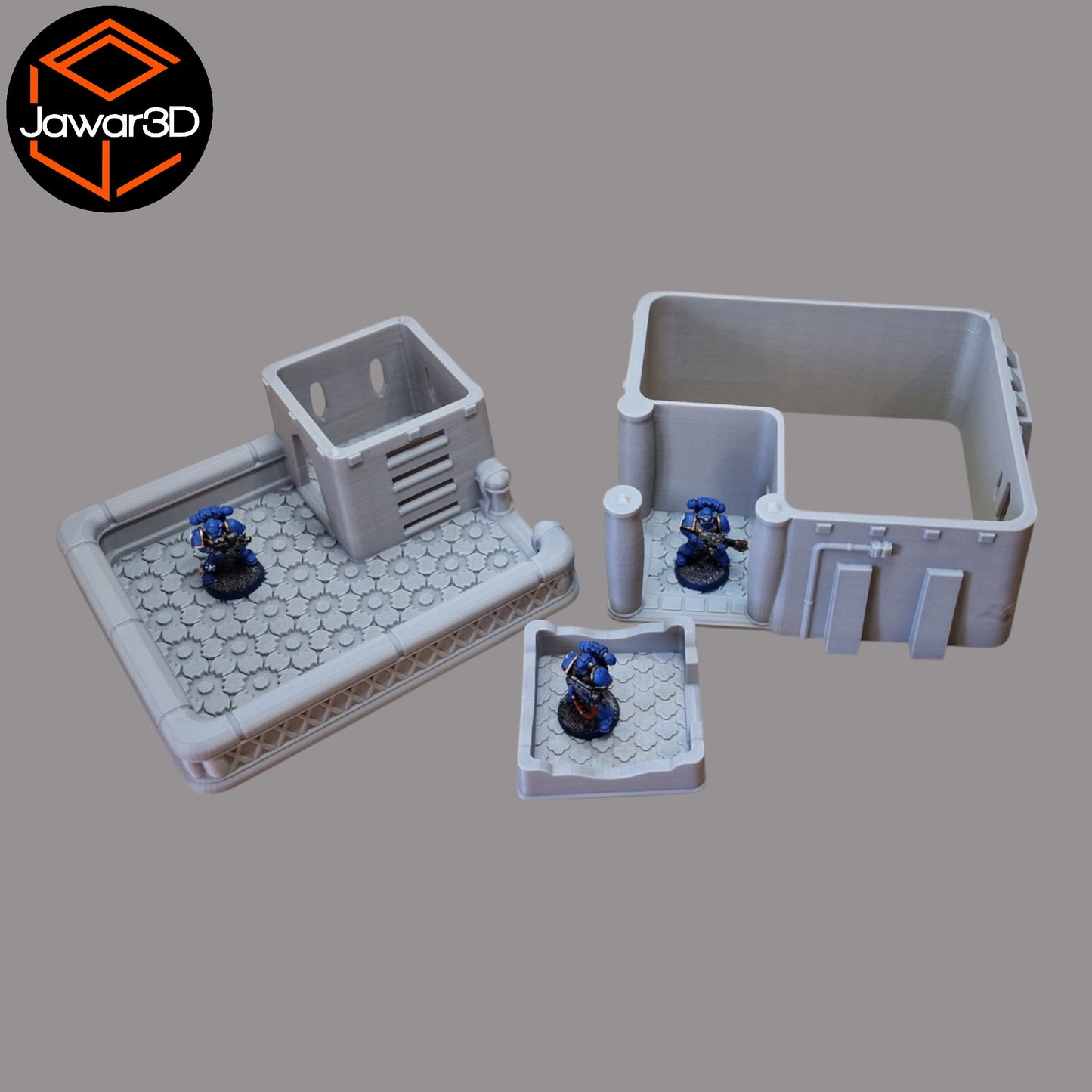 Wargaming 28mm scatter terrain scenery showing 3D-printed item that is compatible with games such as Warhammer 40K, Star Wars Legions, D+D, Dungeons and Dragons, Sci-Fi, Fantasy and other miniature tabletop games. Brand Jawar3d found at www.jawar3d.co.uk.