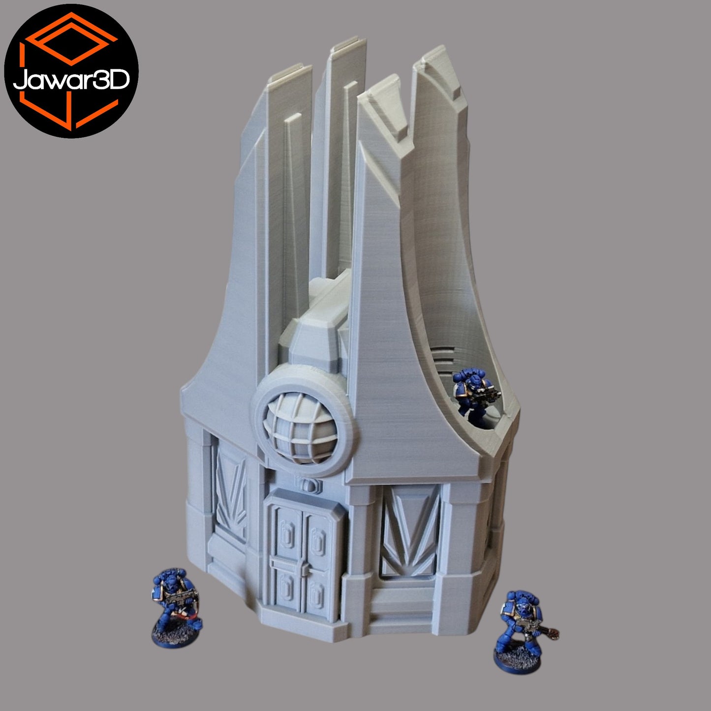 Wargaming 28mm scatter terrain scenery showing 3D-printed item that is compatible with games such as Warhammer 40K, Star Wars Legions, D+D, Dungeons and Dragons, Sci-Fi, Fantasy and other miniature tabletop games. Brand Jawar3d found at www.jawar3d.co.uk.