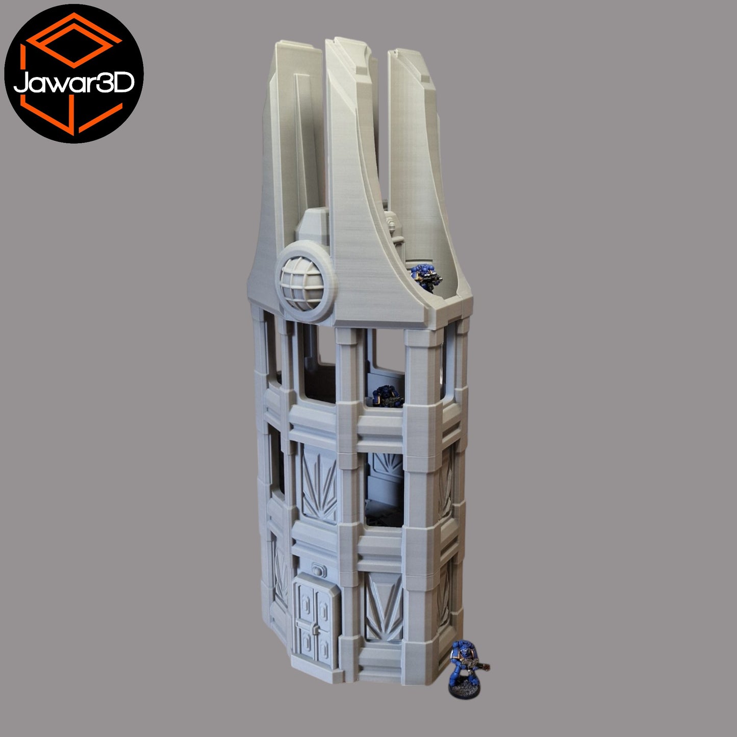 Wargaming 28mm scatter terrain scenery showing 3D-printed item that is compatible with games such as Warhammer 40K, Star Wars Legions, D+D, Dungeons and Dragons, Sci-Fi, Fantasy and other miniature tabletop games. Brand Jawar3d found at www.jawar3d.co.uk.