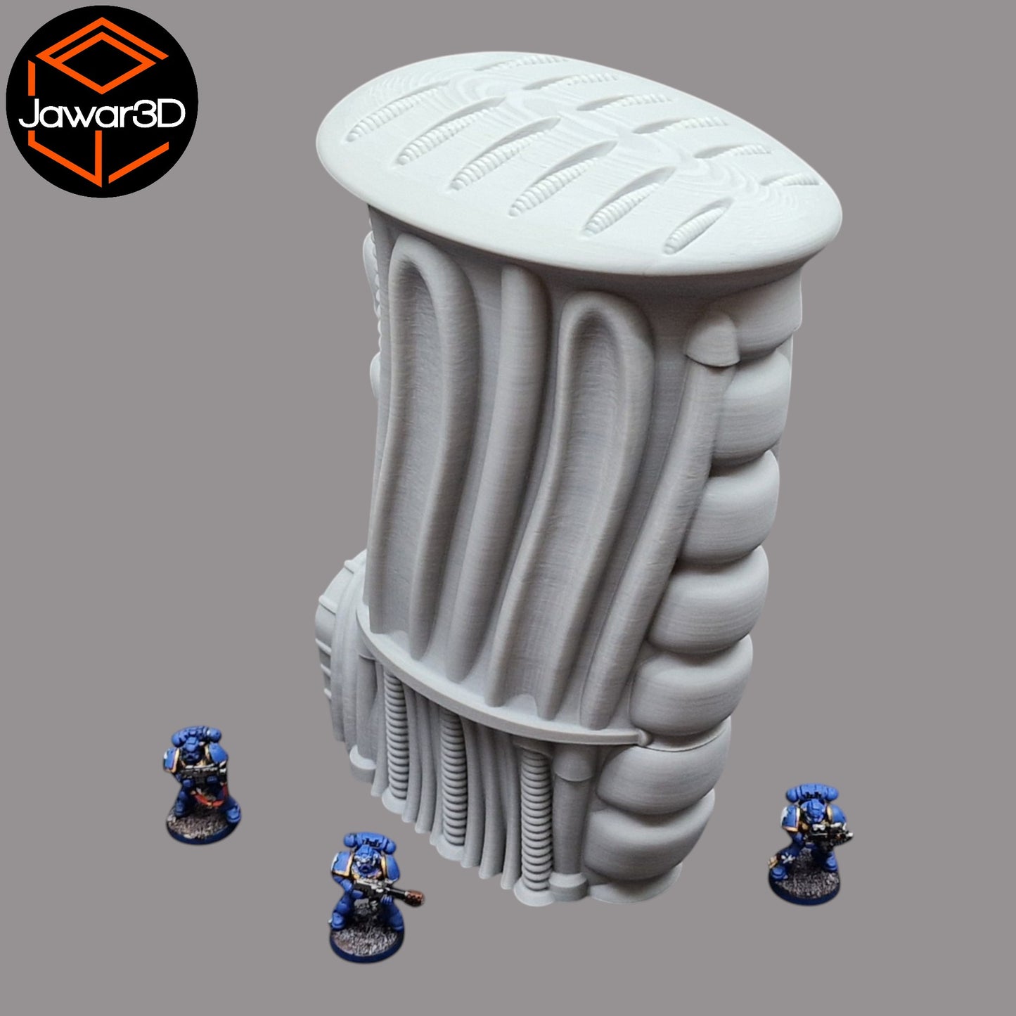 Wargaming 28mm scatter terrain scenery showing 3D-printed item that is compatible with games such as Warhammer 40K, Star Wars Legions, D+D, Dungeons and Dragons, Sci-Fi, Fantasy and other miniature tabletop games. Brand Jawar3d found at www.jawar3d.co.uk.