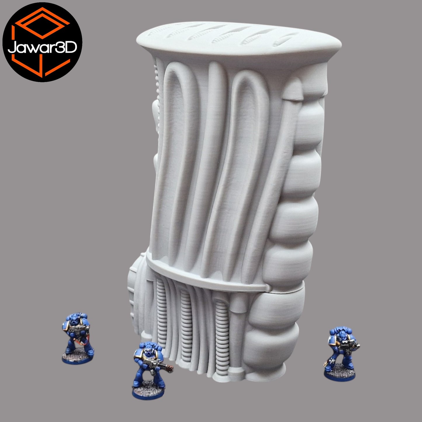 Wargaming 28mm scatter terrain scenery showing 3D-printed item that is compatible with games such as Warhammer 40K, Star Wars Legions, D+D, Dungeons and Dragons, Sci-Fi, Fantasy and other miniature tabletop games. Brand Jawar3d found at www.jawar3d.co.uk.