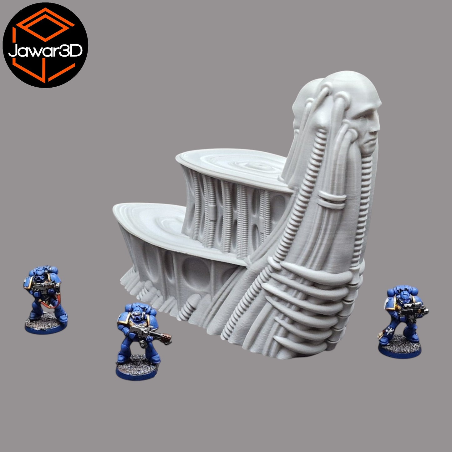 Wargaming 28mm scatter terrain scenery showing 3D-printed item that is compatible with games such as Warhammer 40K, Star Wars Legions, D+D, Dungeons and Dragons, Sci-Fi, Fantasy and other miniature tabletop games. Brand Jawar3d found at www.jawar3d.co.uk.