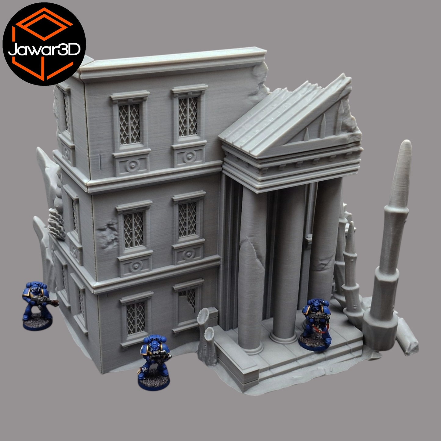 Wargaming 28mm scatter terrain scenery showing 3D-printed item that is compatible with games such as Warhammer 40K, Star Wars Legions, D+D, Dungeons and Dragons, Sci-Fi, Fantasy and other miniature tabletop games. Brand Jawar3d found at www.jawar3d.co.uk.