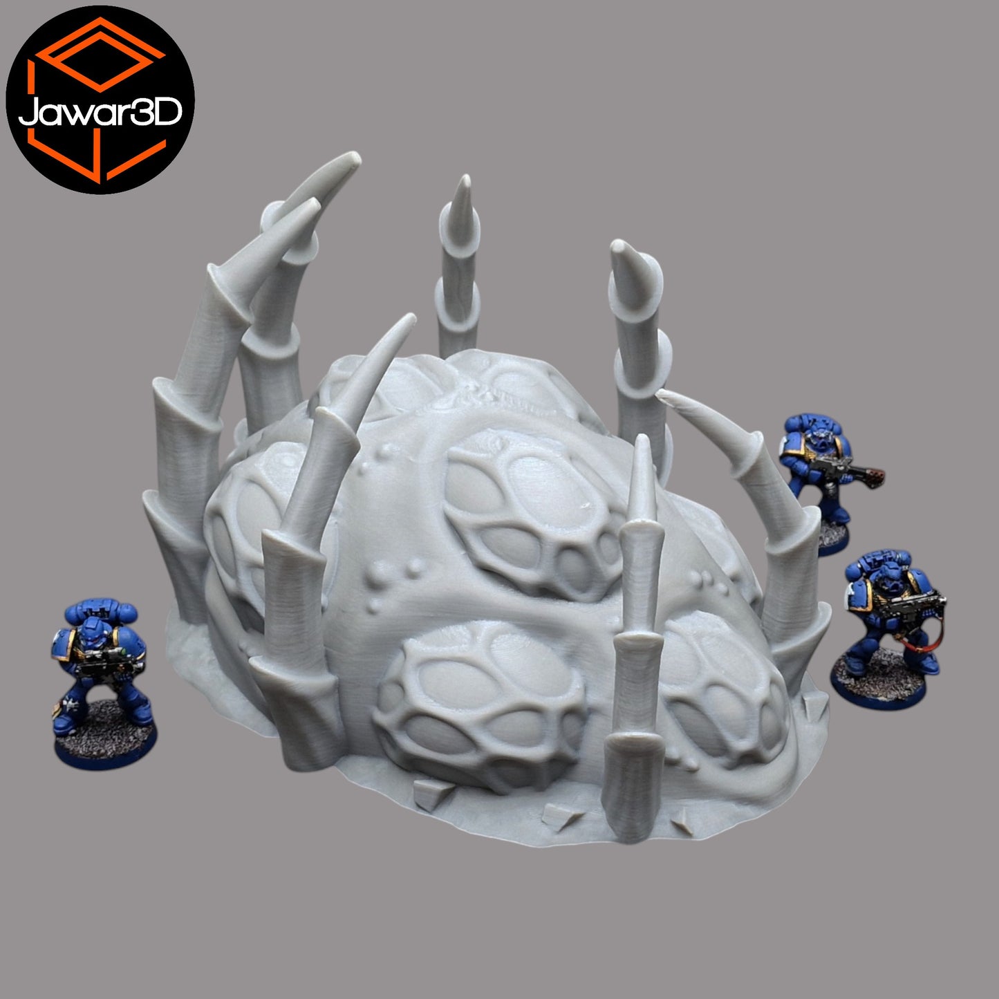 Wargaming 28mm scatter terrain scenery showing 3D-printed item that is compatible with games such as Warhammer 40K, Star Wars Legions, D+D, Dungeons and Dragons, Sci-Fi, Fantasy and other miniature tabletop games. Brand Jawar3d found at www.jawar3d.co.uk.