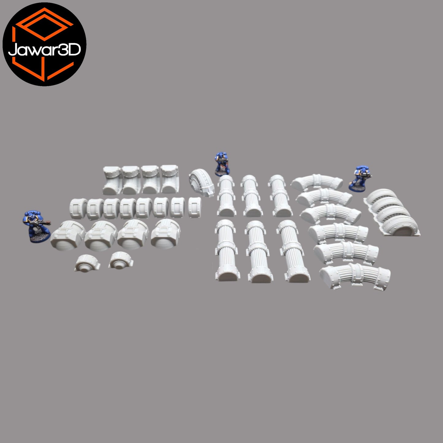 Wargaming 28mm scatter terrain scenery showing 3D-printed item that is compatible with games such as Warhammer 40K, Star Wars Legions, D+D, Dungeons and Dragons, Sci-Fi, Fantasy and other miniature tabletop games. Brand Jawar3d found at www.jawar3d.co.uk.