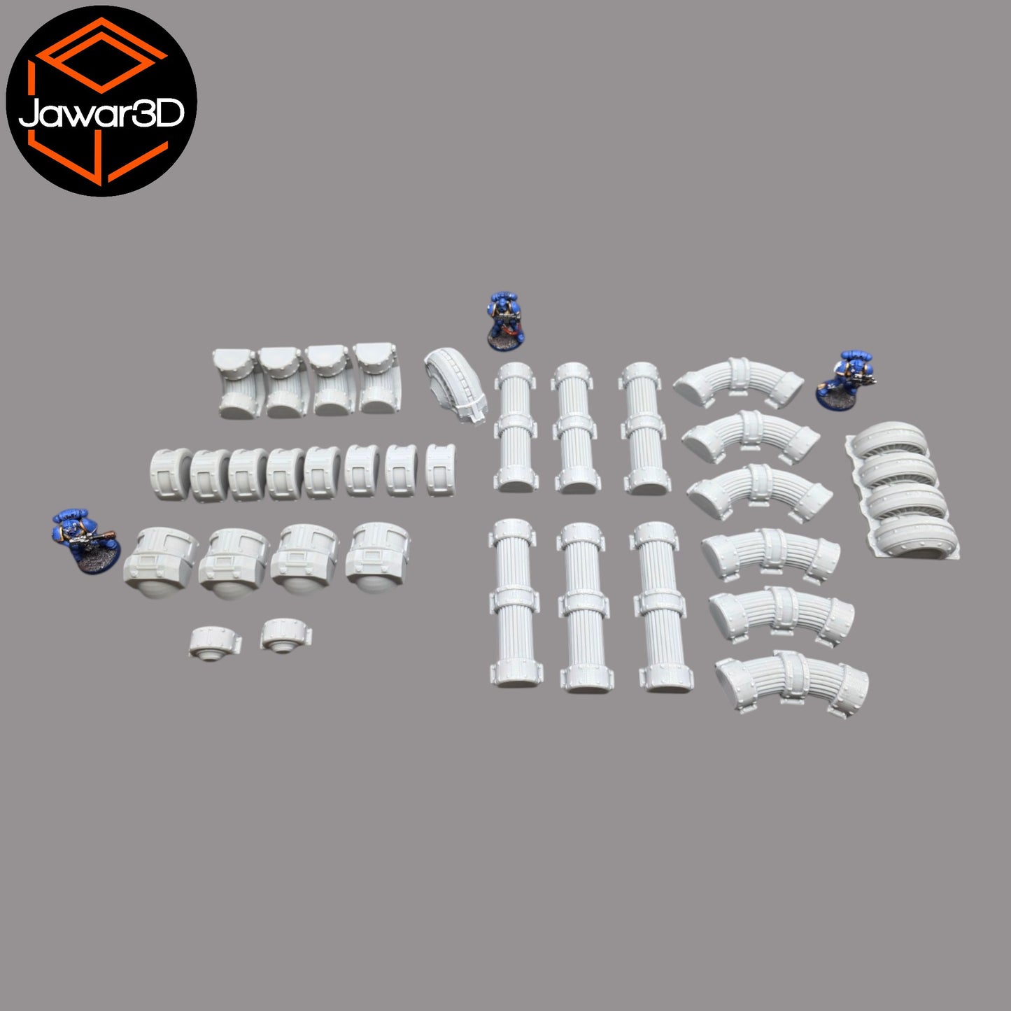 Wargaming 28mm scatter terrain scenery showing 3D-printed item that is compatible with games such as Warhammer 40K, Star Wars Legions, D+D, Dungeons and Dragons, Sci-Fi, Fantasy and other miniature tabletop games. Brand Jawar3d found at www.jawar3d.co.uk.