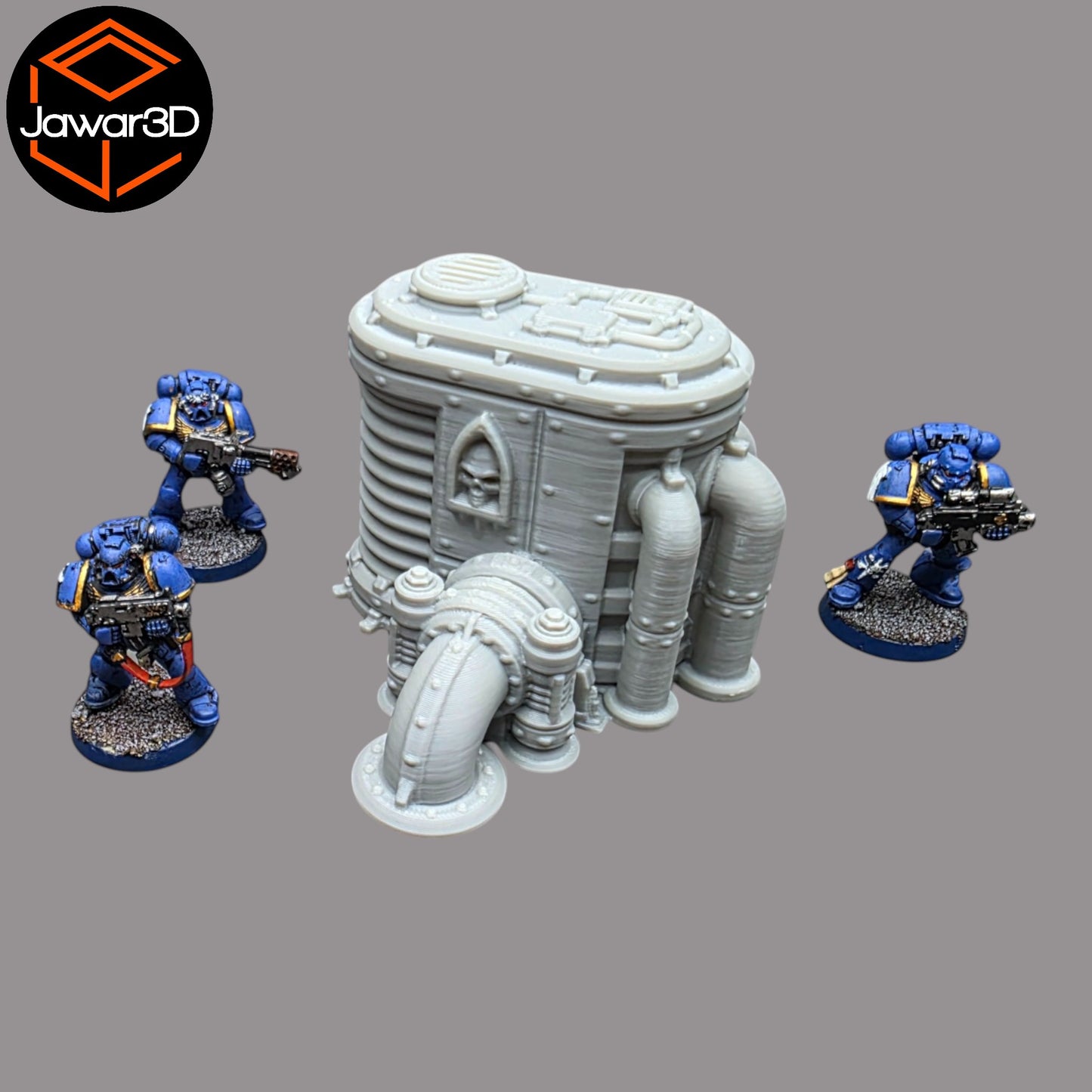 Wargaming 28mm scatter terrain scenery showing 3D-printed item that is compatible with games such as Warhammer 40K, Star Wars Legions, D+D, Dungeons and Dragons, Sci-Fi, Fantasy and other miniature tabletop games. Brand Jawar3d found at www.jawar3d.co.uk.