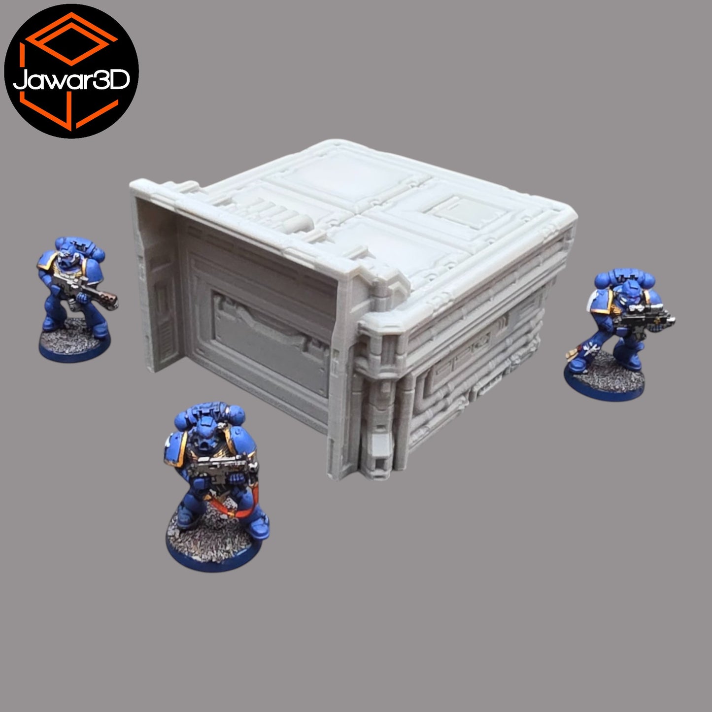 Wargaming 28mm scatter terrain scenery showing 3D-printed item that is compatible with games such as Warhammer 40K, Star Wars Legions, D+D, Dungeons and Dragons, Sci-Fi, Fantasy and other miniature tabletop games. Brand Jawar3d found at www.jawar3d.co.uk.