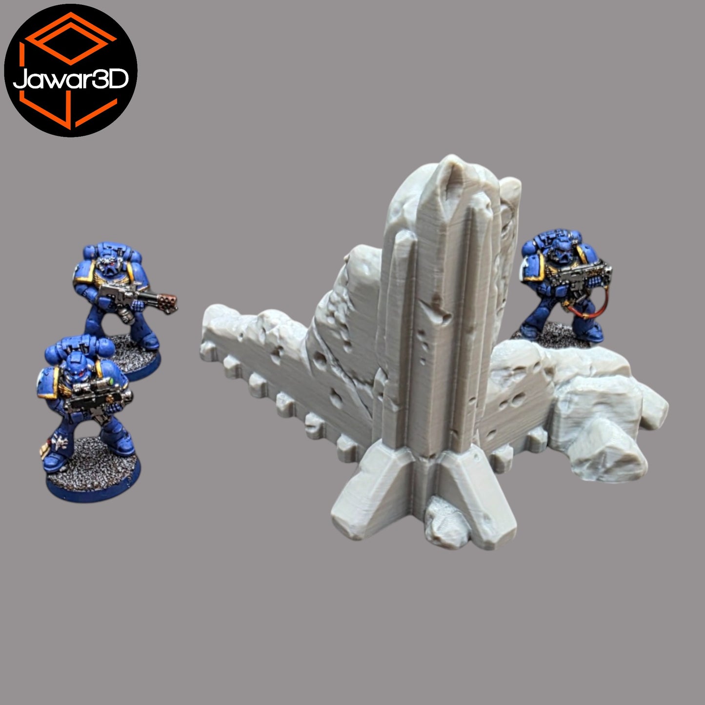 Wargaming 28mm scatter terrain scenery showing 3D-printed item that is compatible with games such as Warhammer 40K, Star Wars Legions, D+D, Dungeons and Dragons, Sci-Fi, Fantasy and other miniature tabletop games. Brand Jawar3d found at www.jawar3d.co.uk.