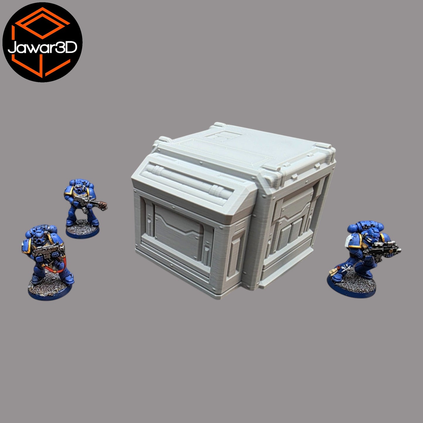 Wargaming 28mm scatter terrain scenery showing 3D-printed item that is compatible with games such as Warhammer 40K, Star Wars Legions, D+D, Dungeons and Dragons, Sci-Fi, Fantasy and other miniature tabletop games. Brand Jawar3d found at www.jawar3d.co.uk.