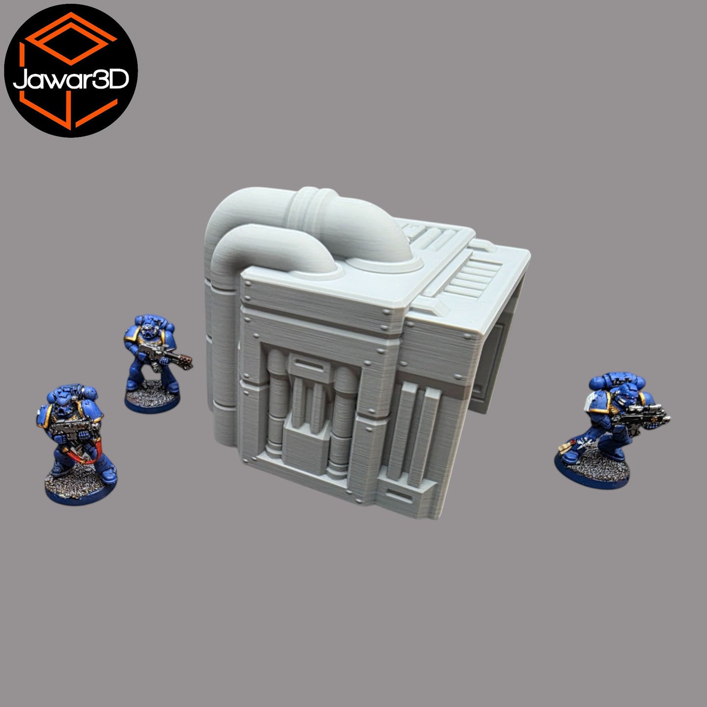 Wargaming 28mm scatter terrain scenery showing 3D-printed item that is compatible with games such as Warhammer 40K, Star Wars Legions, D+D, Dungeons and Dragons, Sci-Fi, Fantasy and other miniature tabletop games. Brand Jawar3d found at www.jawar3d.co.uk.