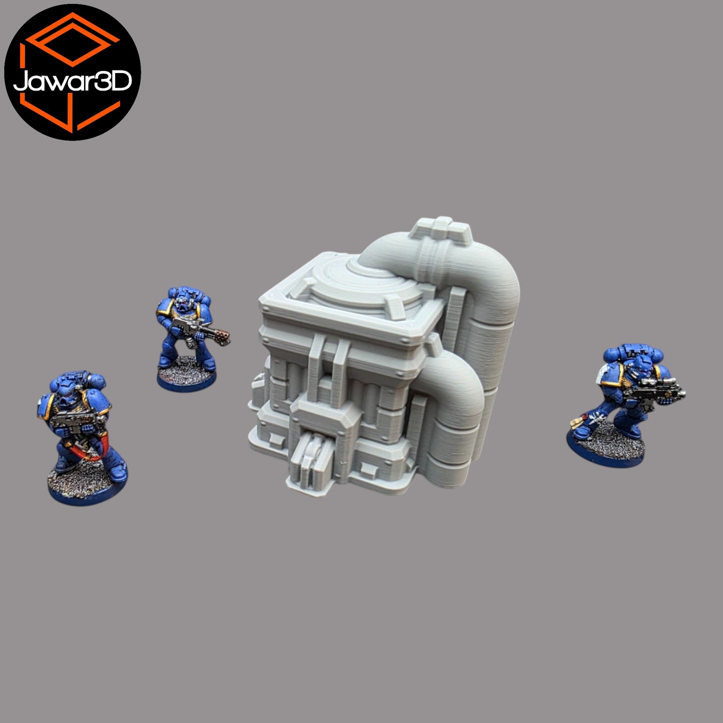 Wargaming 28mm scatter terrain scenery showing 3D-printed item that is compatible with games such as Warhammer 40K, Star Wars Legions, D+D, Dungeons and Dragons, Sci-Fi, Fantasy and other miniature tabletop games. Brand Jawar3d found at www.jawar3d.co.uk.
