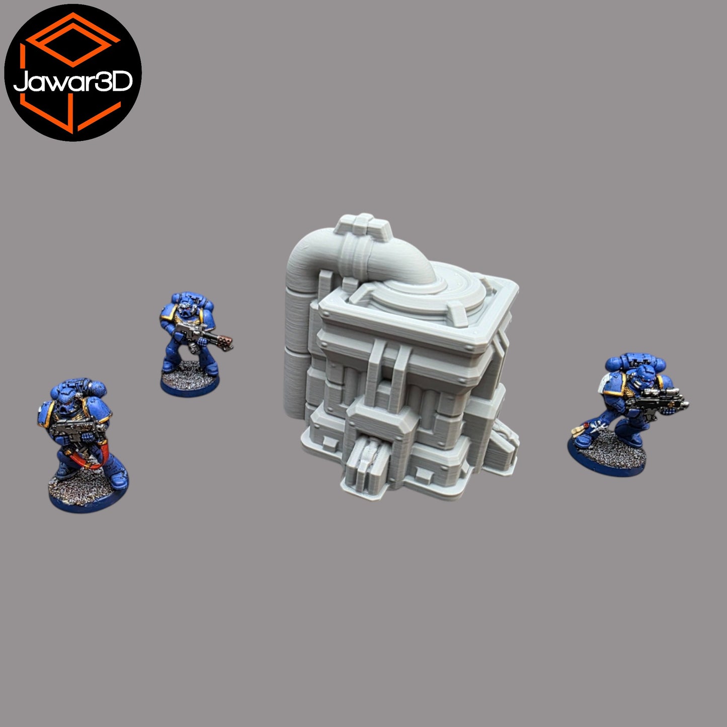 Wargaming 28mm scatter terrain scenery showing 3D-printed item that is compatible with games such as Warhammer 40K, Star Wars Legions, D+D, Dungeons and Dragons, Sci-Fi, Fantasy and other miniature tabletop games. Brand Jawar3d found at www.jawar3d.co.uk.